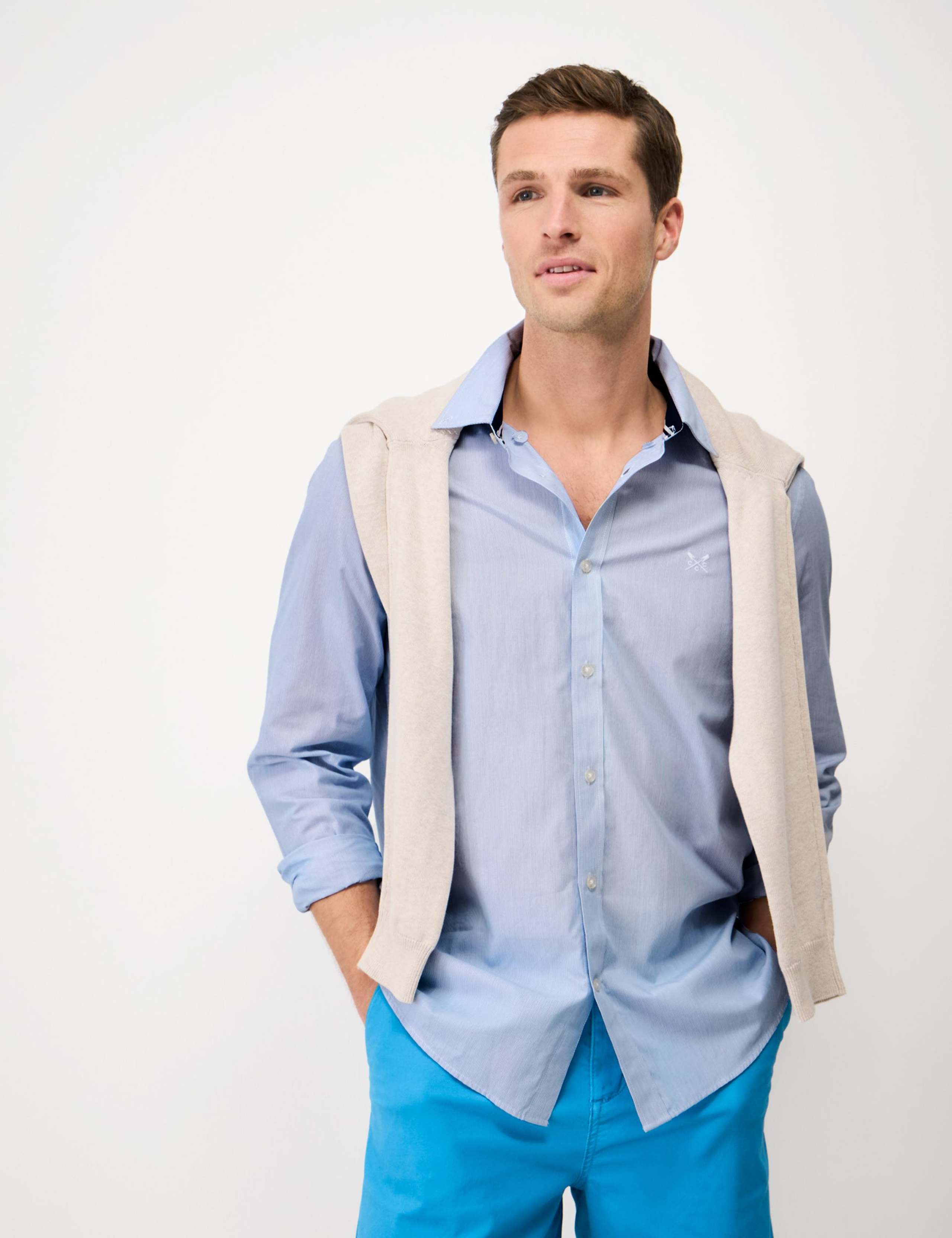 Regular Fit Pure Cotton Striped Oxford Shirt 4 of 5