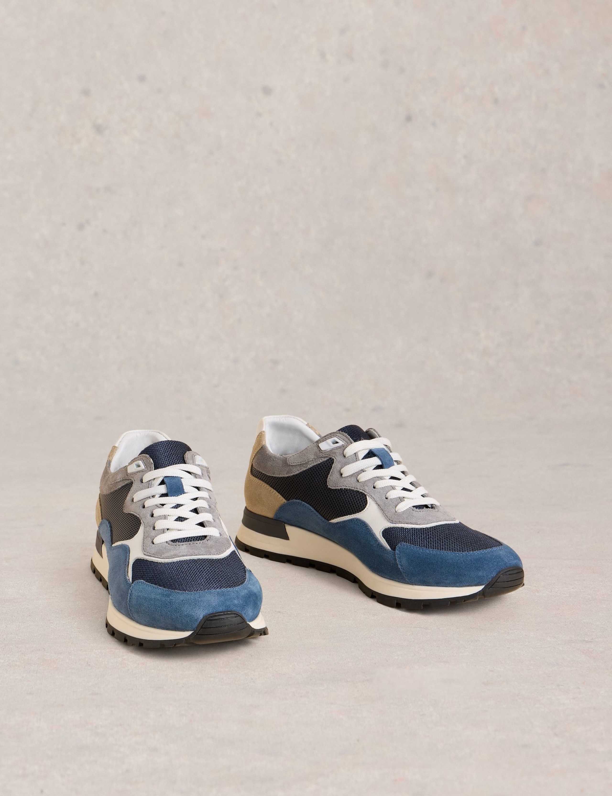 Suede Lace Up Trainers 3 of 4