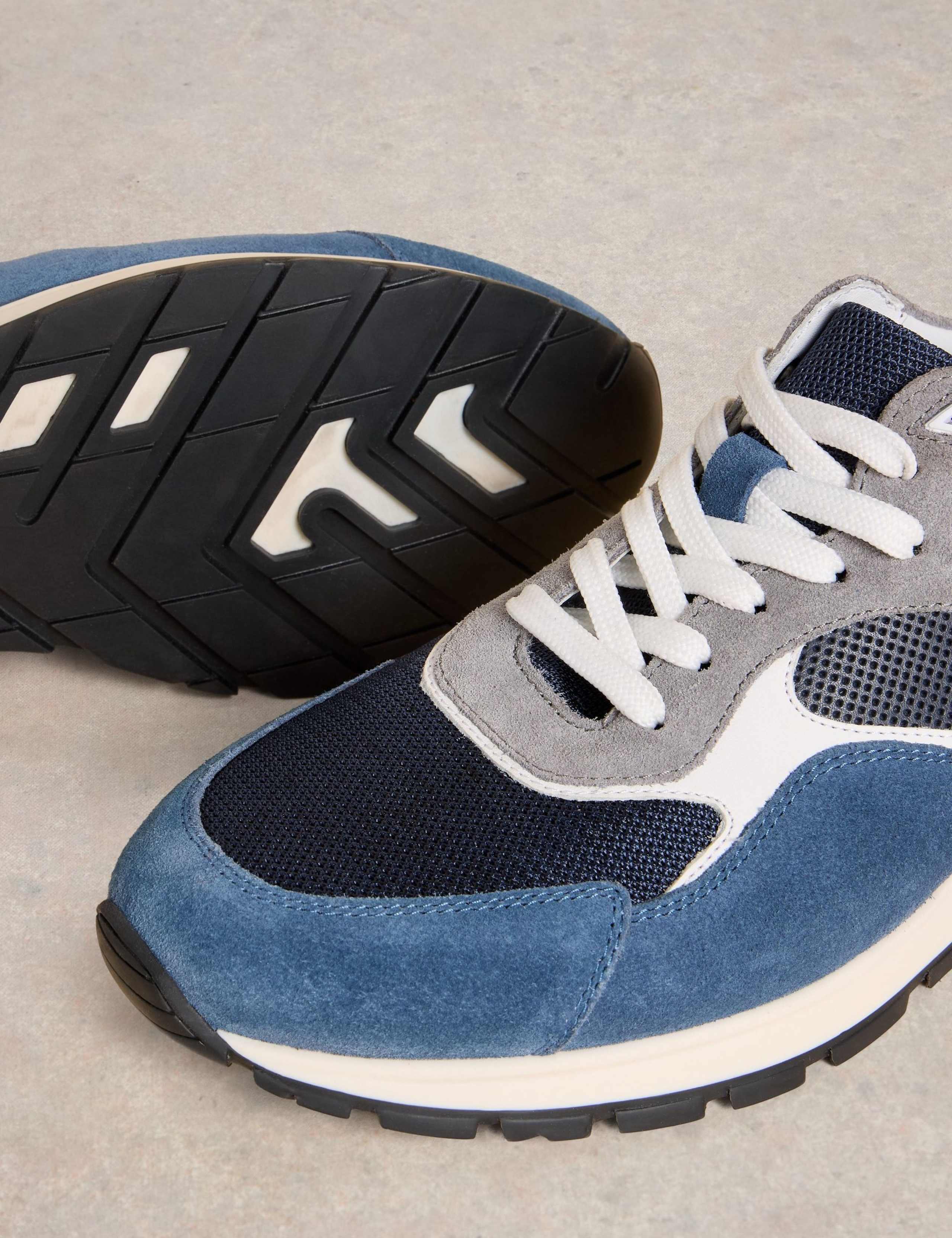 Suede Lace Up Trainers 4 of 4