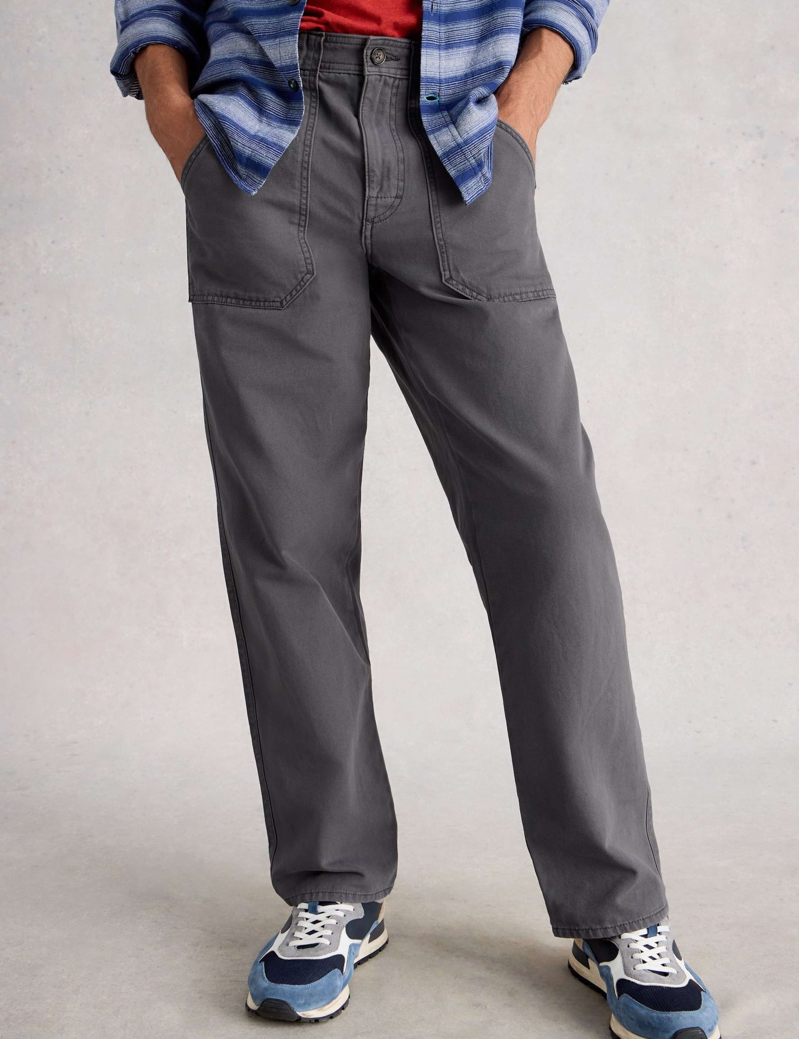Loose Fit Pure Cotton Utility Trousers 6 of 6