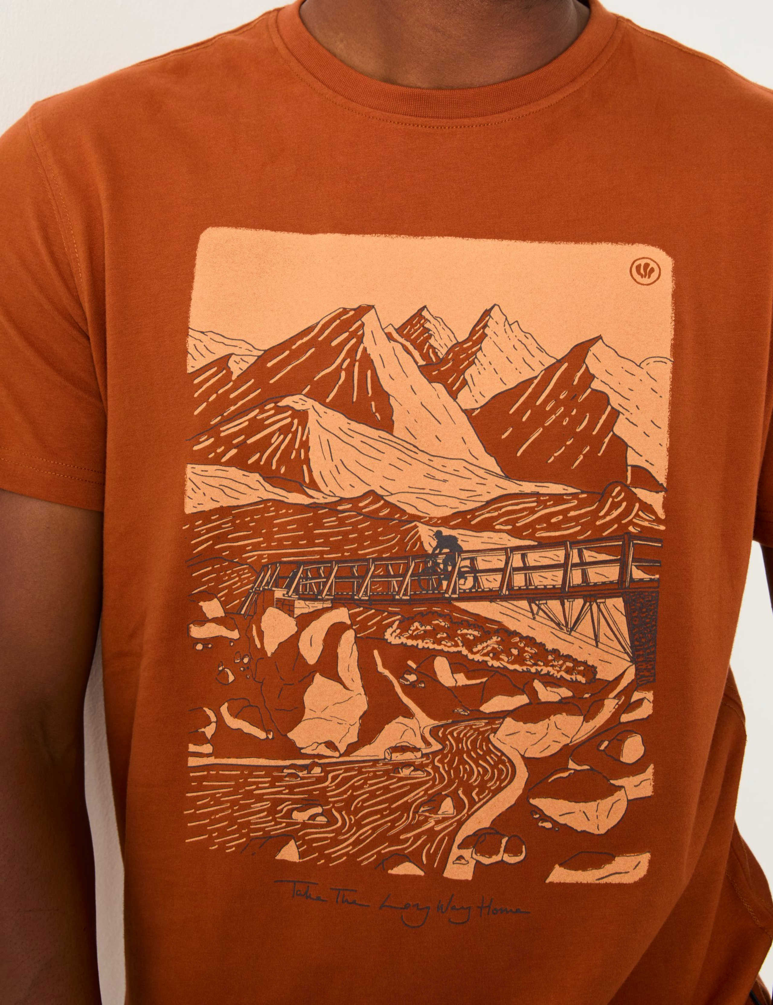 Pure Cotton Hiking Hills Graphic T-Shirt 3 of 4