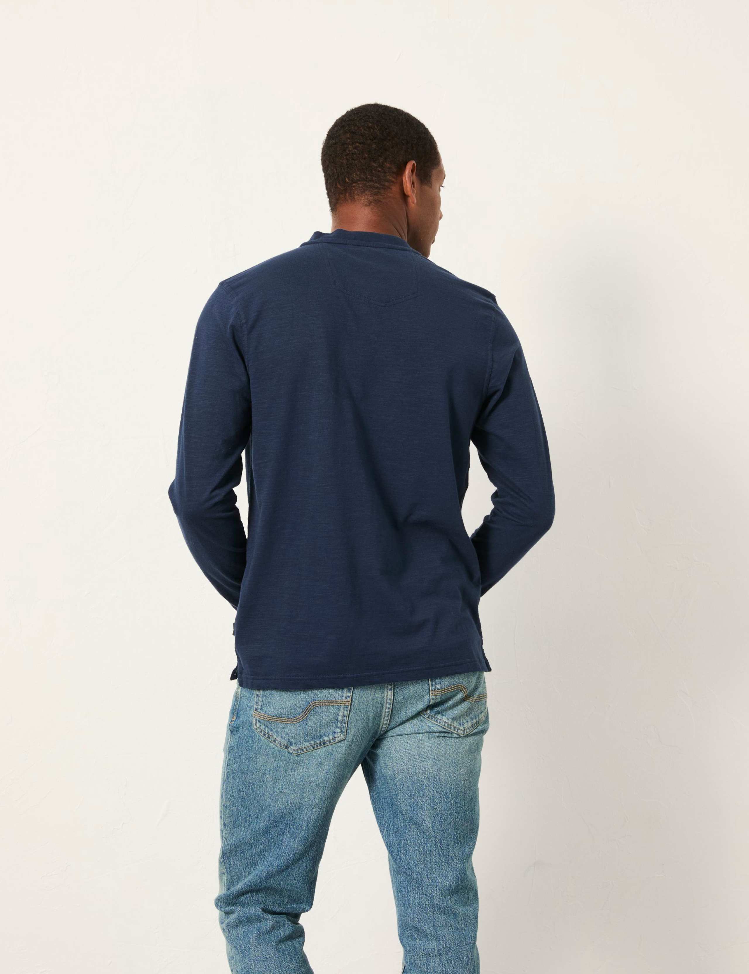 Pure Cotton Henley Long Sleeve Top 3 of 5