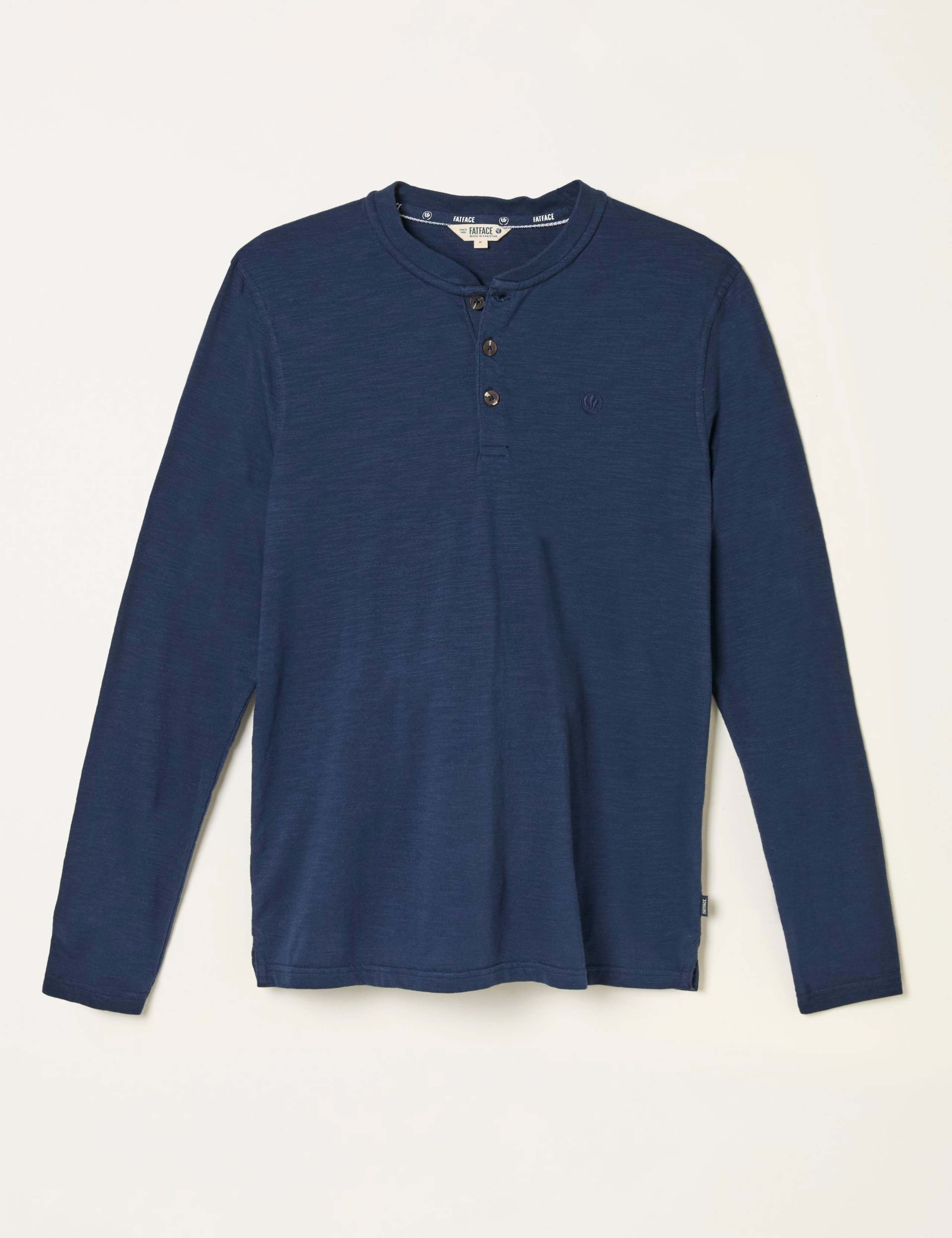 Pure Cotton Henley Long Sleeve Top 2 of 5