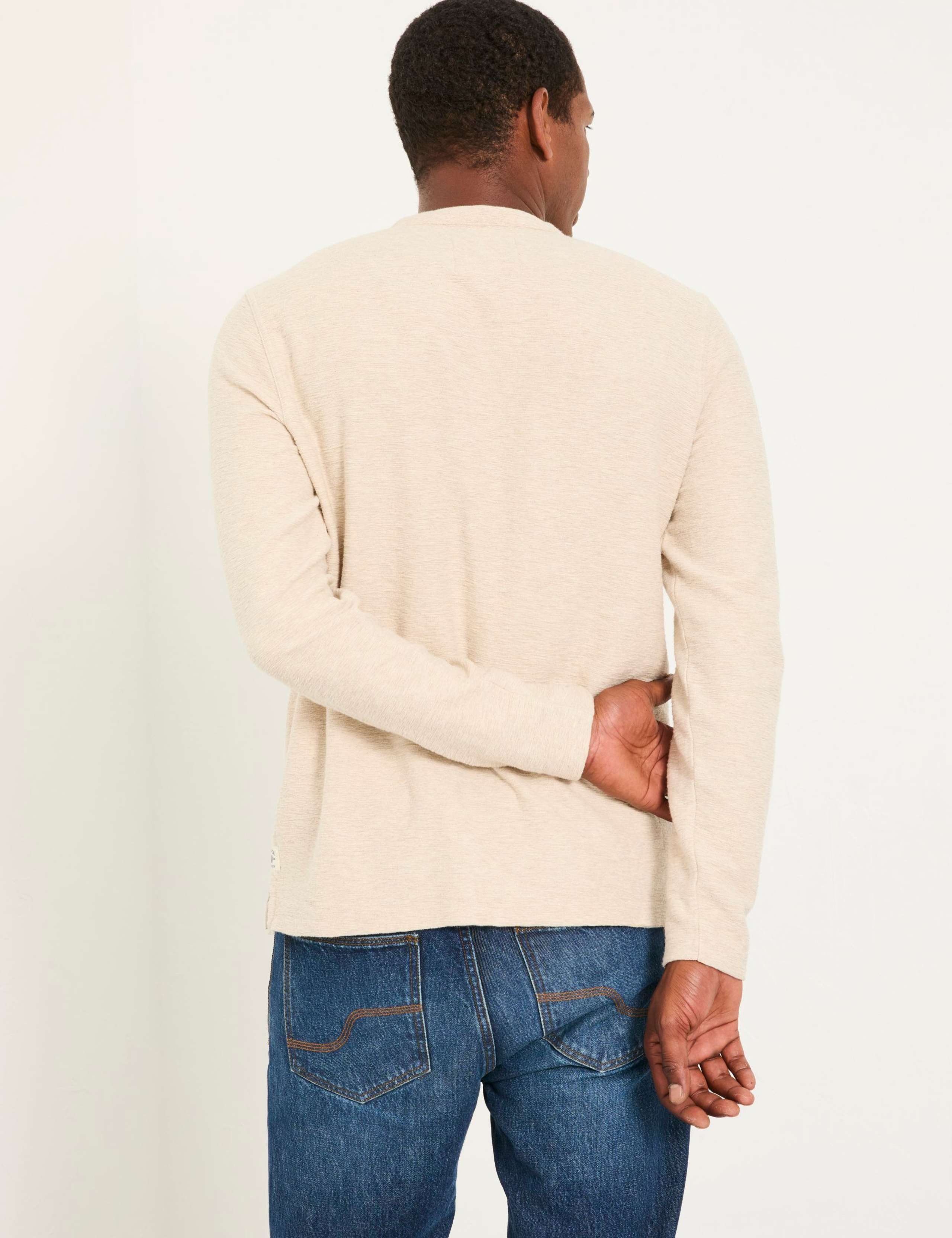 Pure Cotton Henley Long Sleeve Top 4 of 5