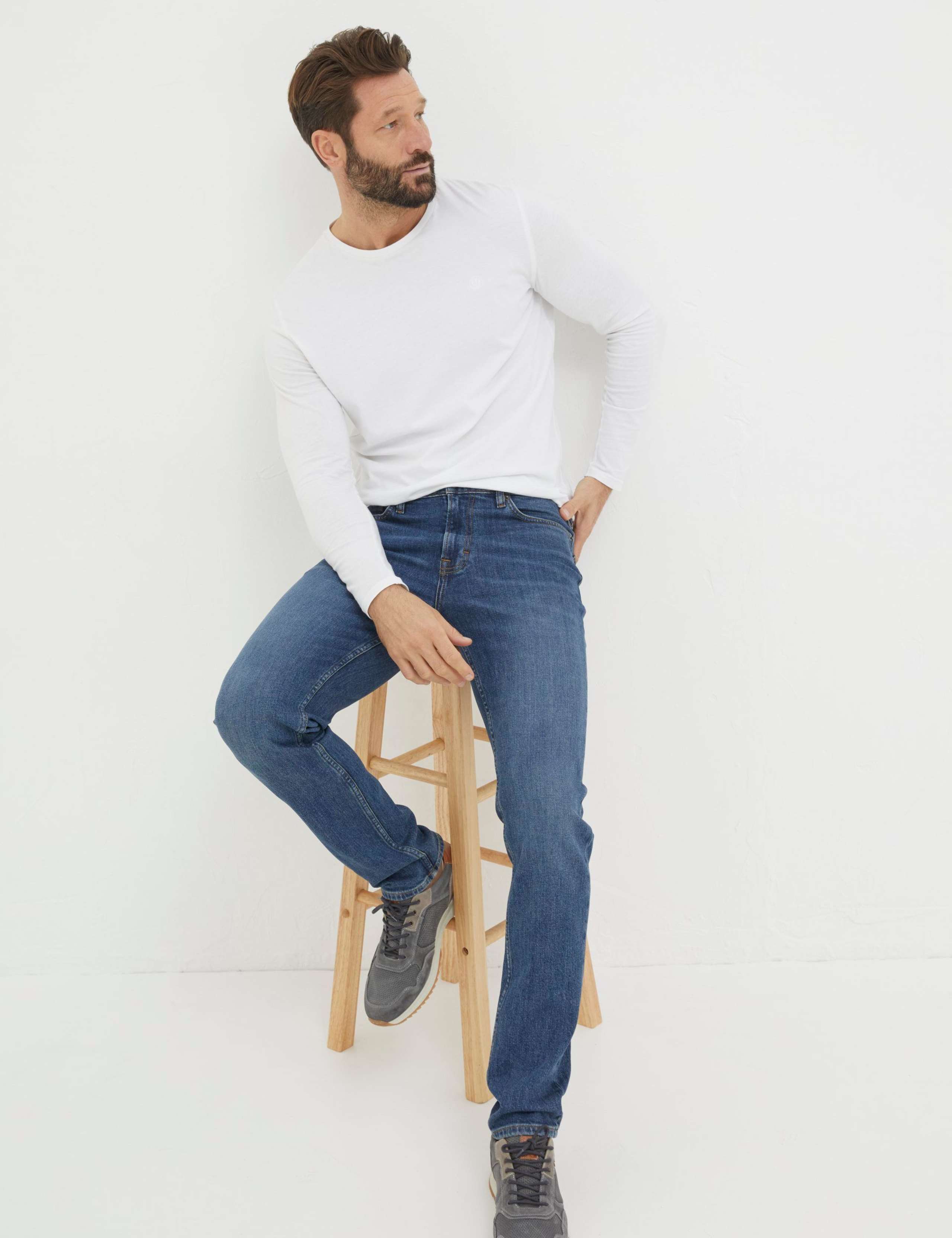 Straight Fit Pure Cotton Jeans 3 of 5