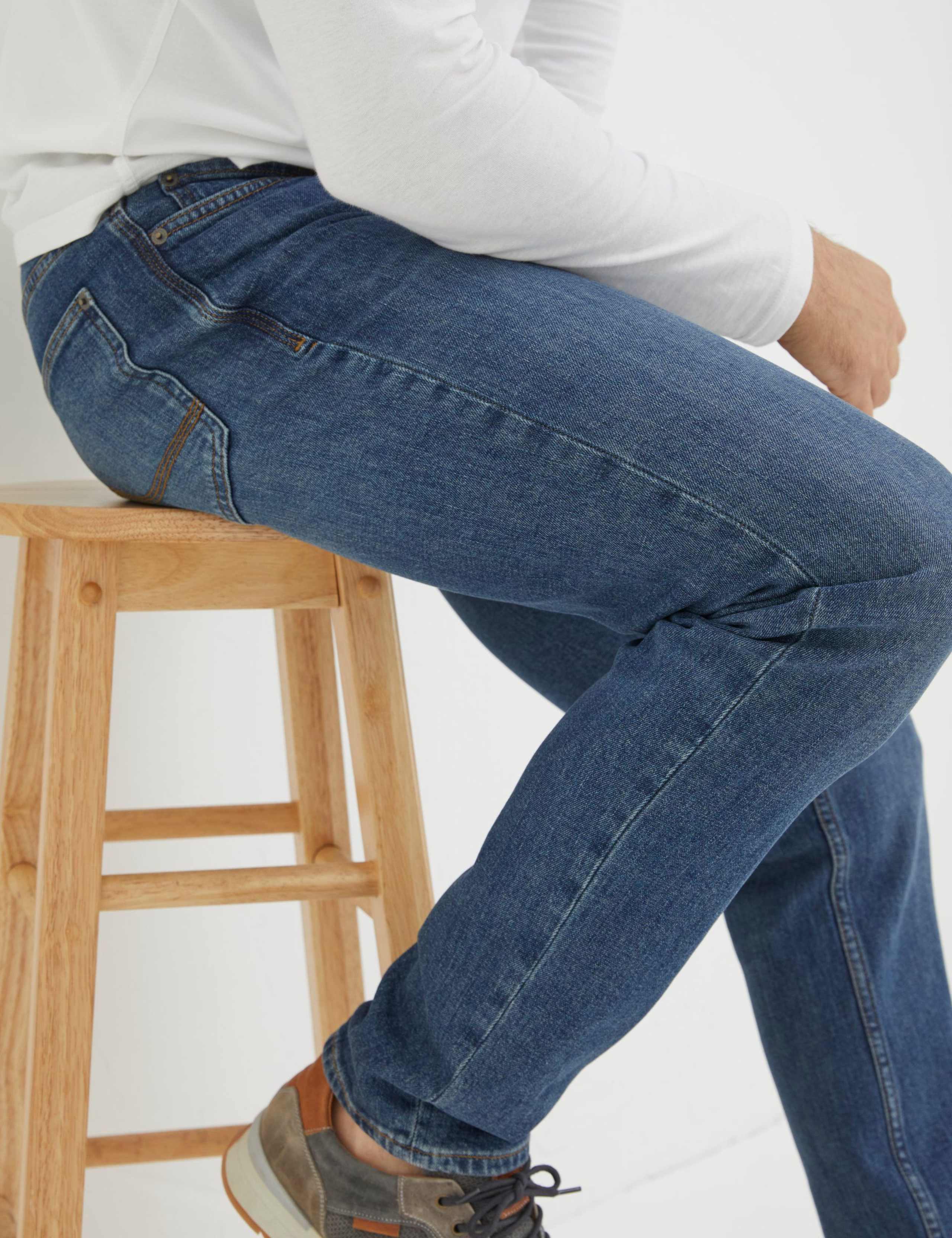 Straight Fit Pure Cotton Jeans 5 of 5