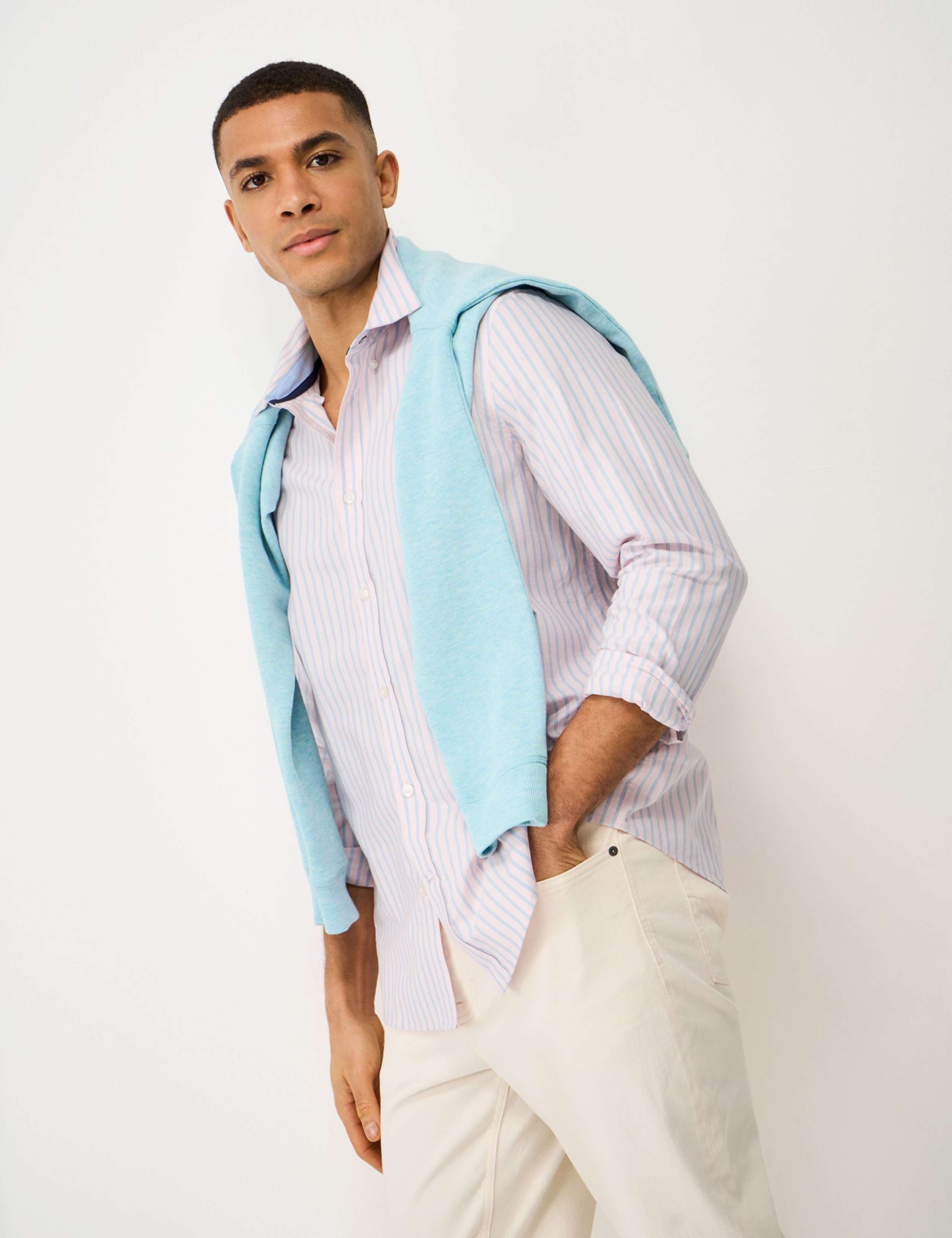 Regular Fit Pure Cotton Striped Oxford Shirt 3 of 5