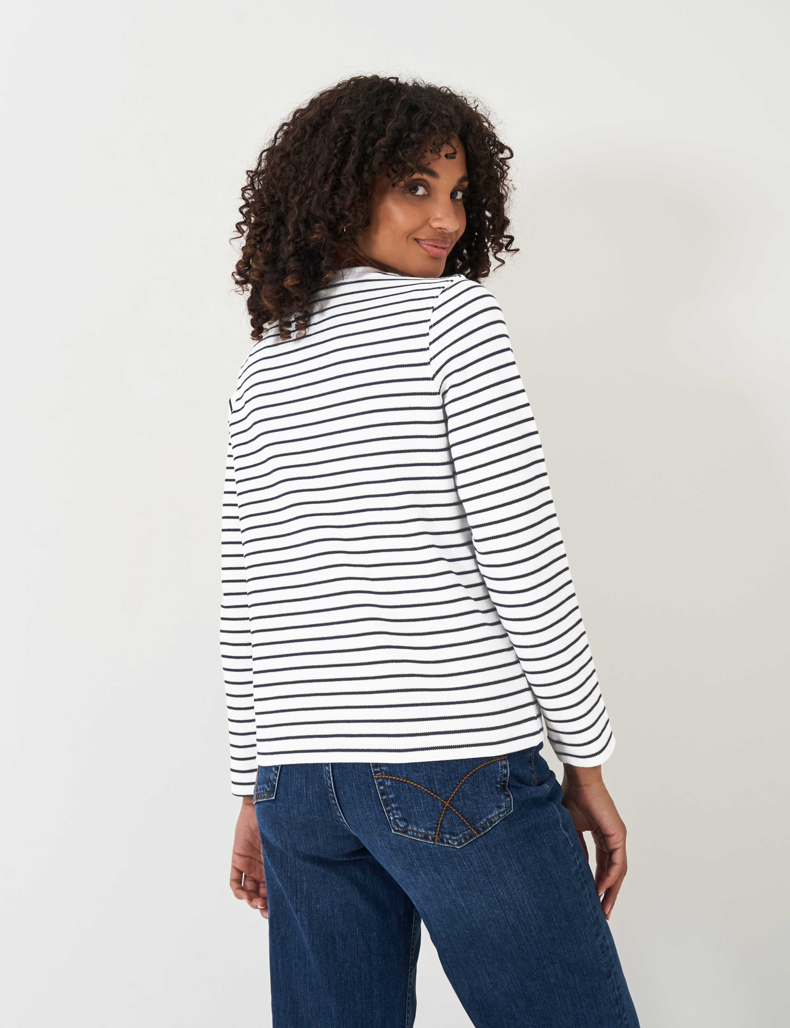 Cotton Rich Striped Sweatshirt 3 of 5