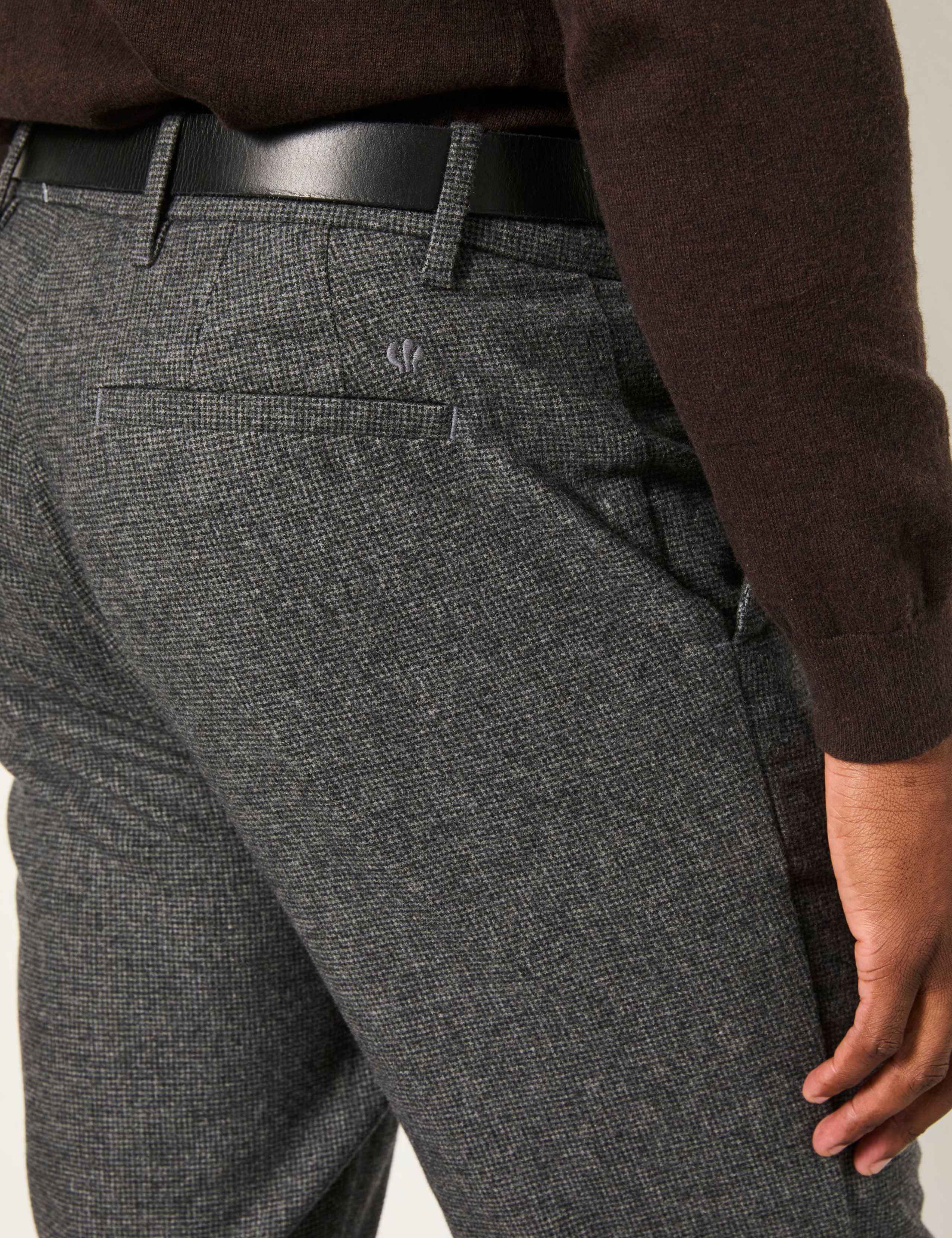 Regular Fit Wool Rich Trousers 6 of 6