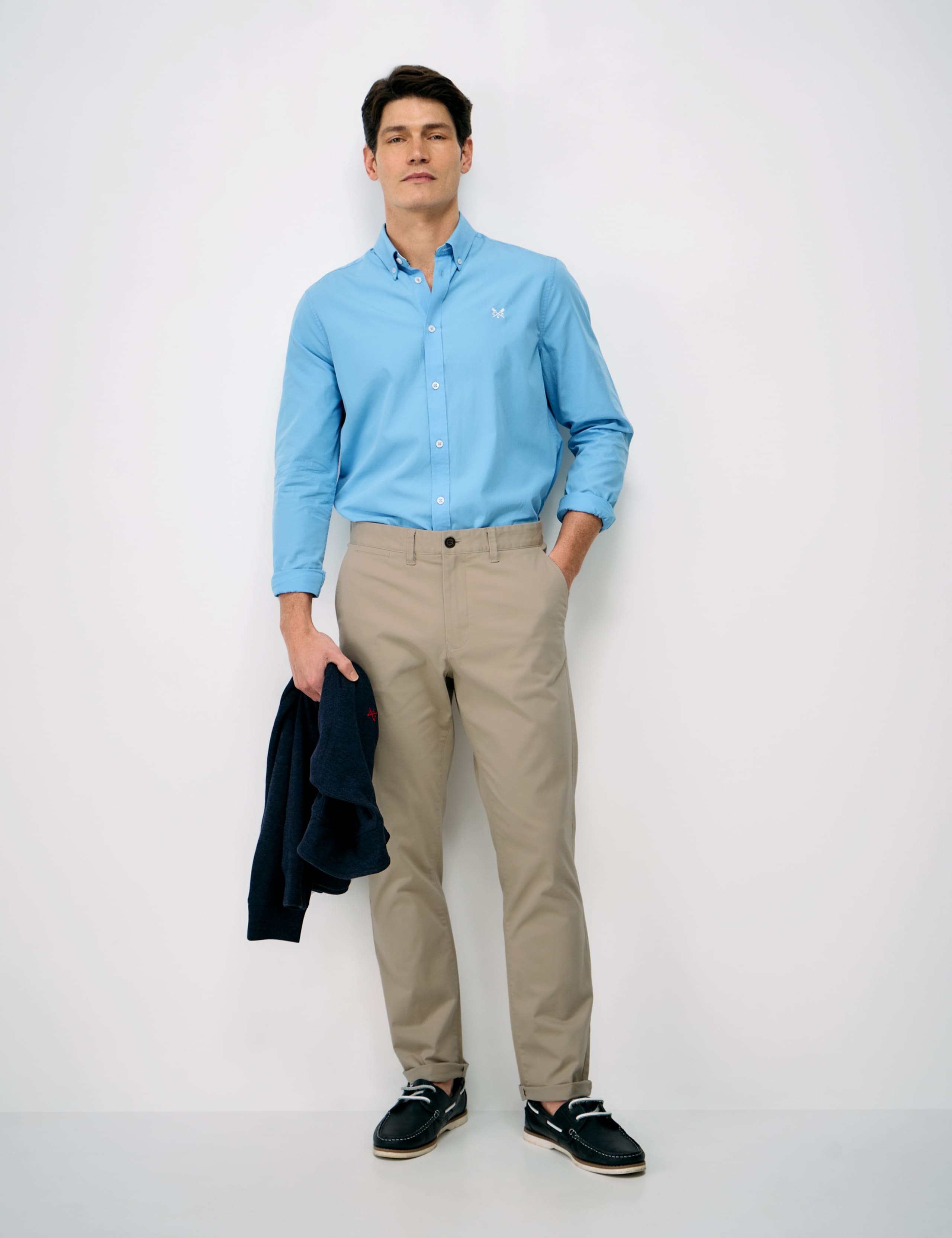 Slim Fit Cotton Rich Washed Stretch Chinos 3 of 5