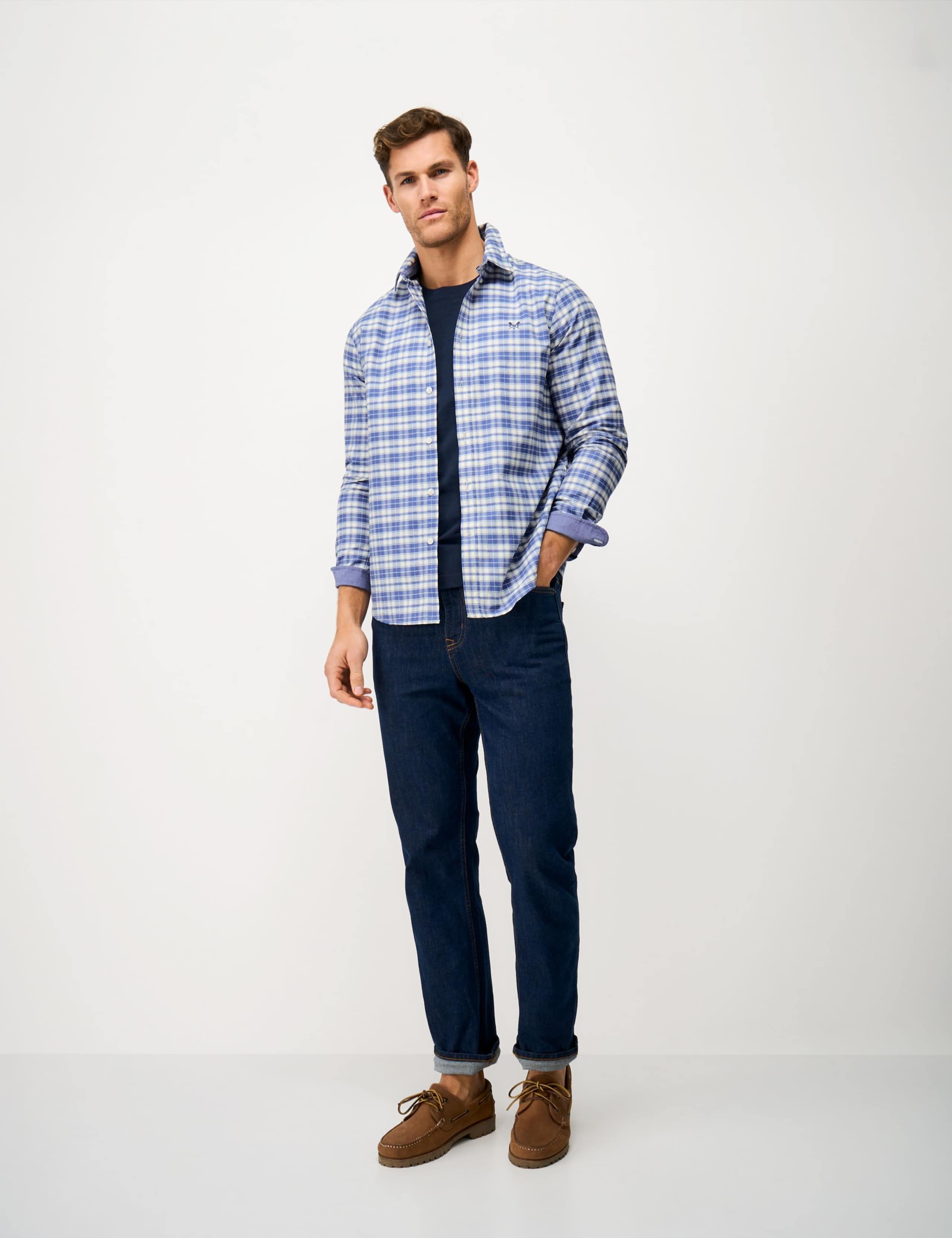 Regular Fit Pure Cotton Check Oxford Shirt 1 of 5