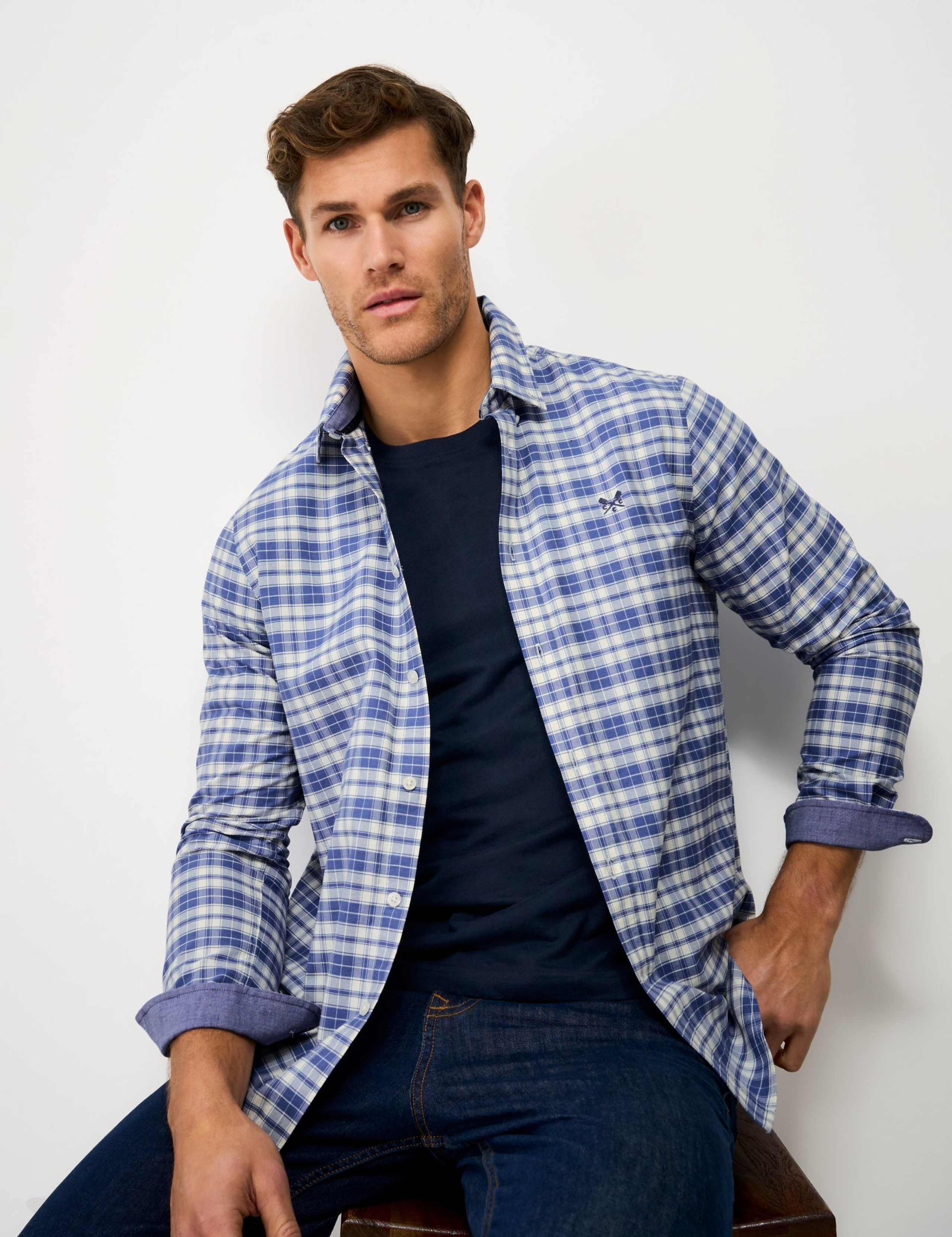 Regular Fit Pure Cotton Check Oxford Shirt 3 of 5
