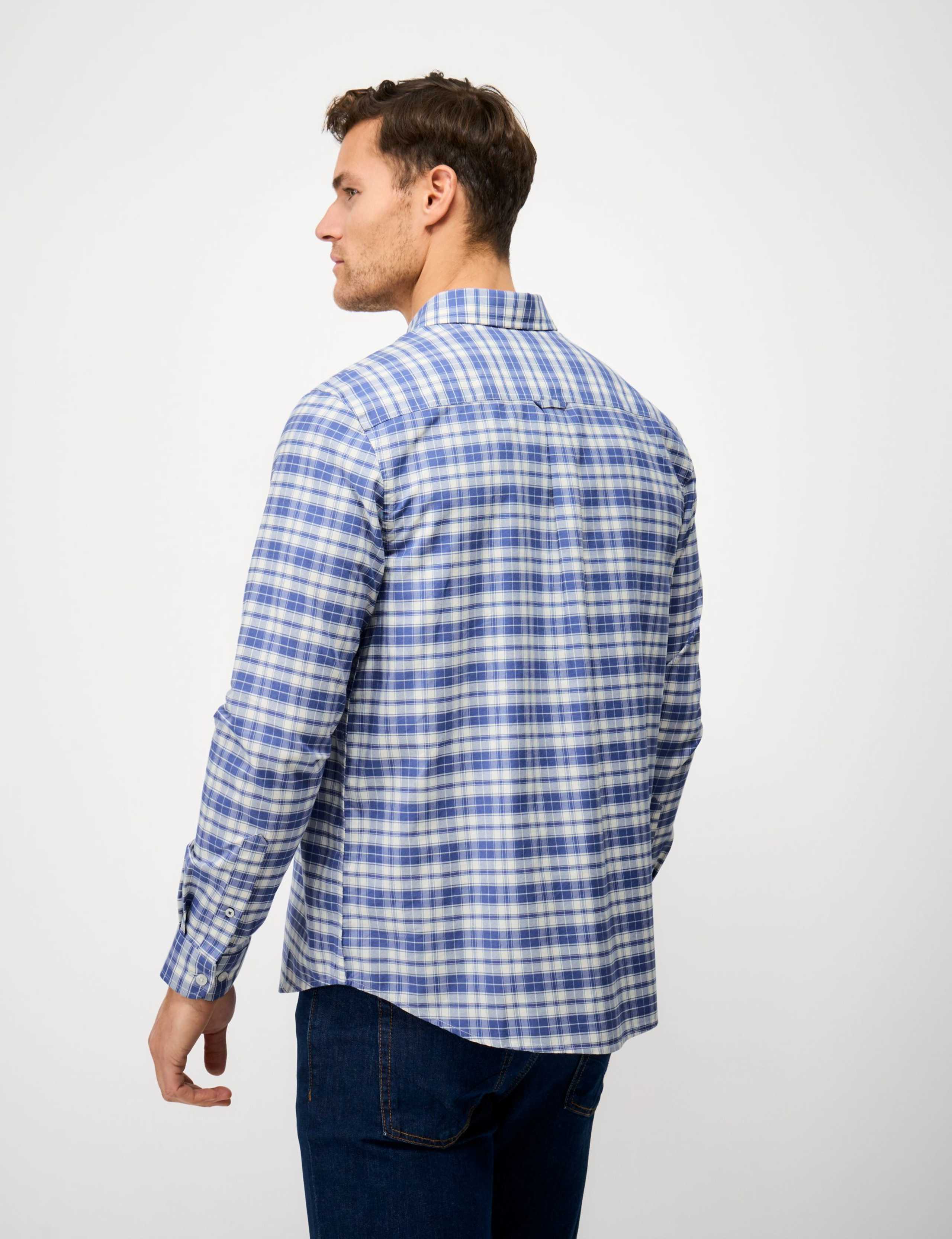 Regular Fit Pure Cotton Check Oxford Shirt 4 of 5