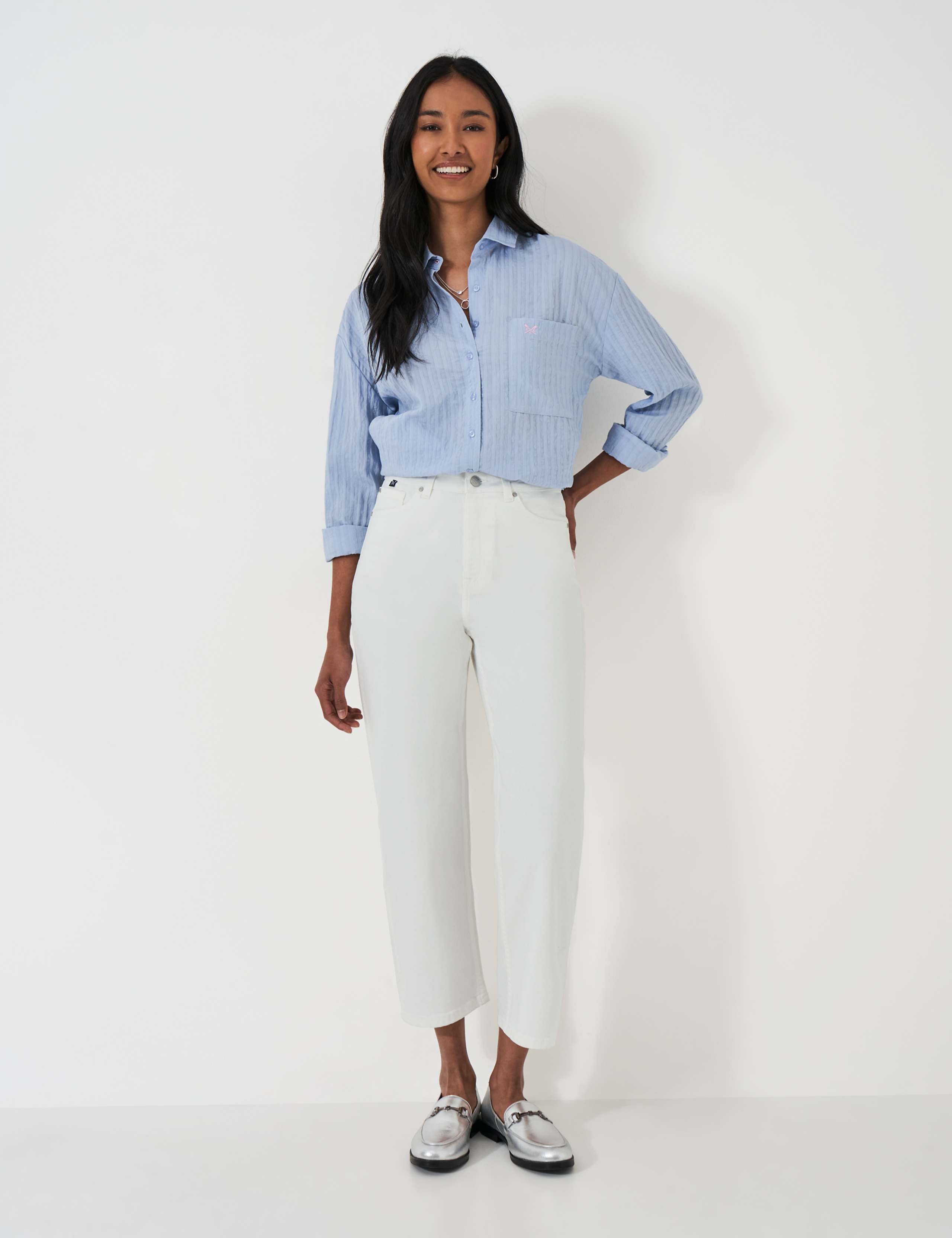 Straight Leg Cropped Jeans 1 of 5