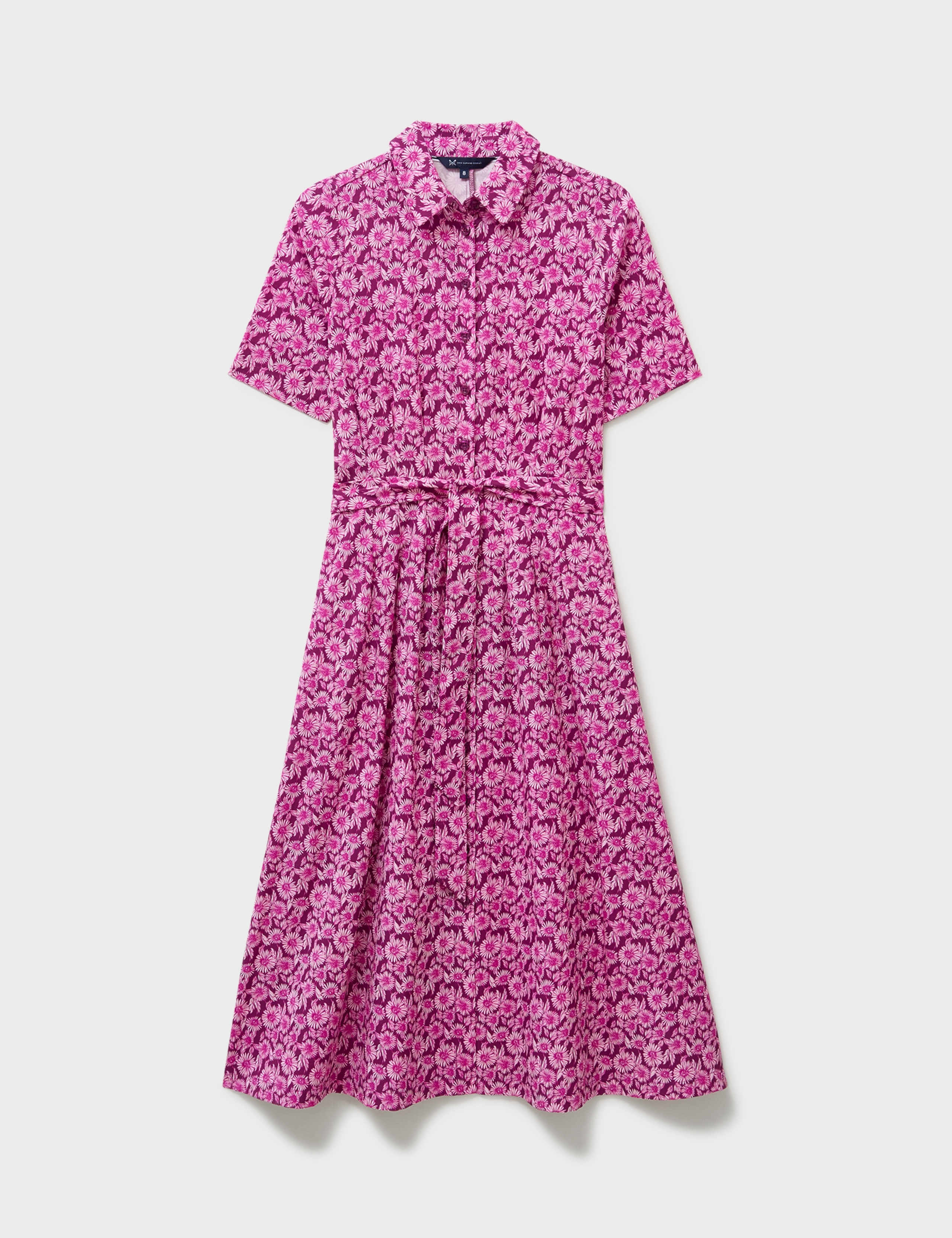 Lyocell Rich Floral Midi Shirt Dress 2 of 5