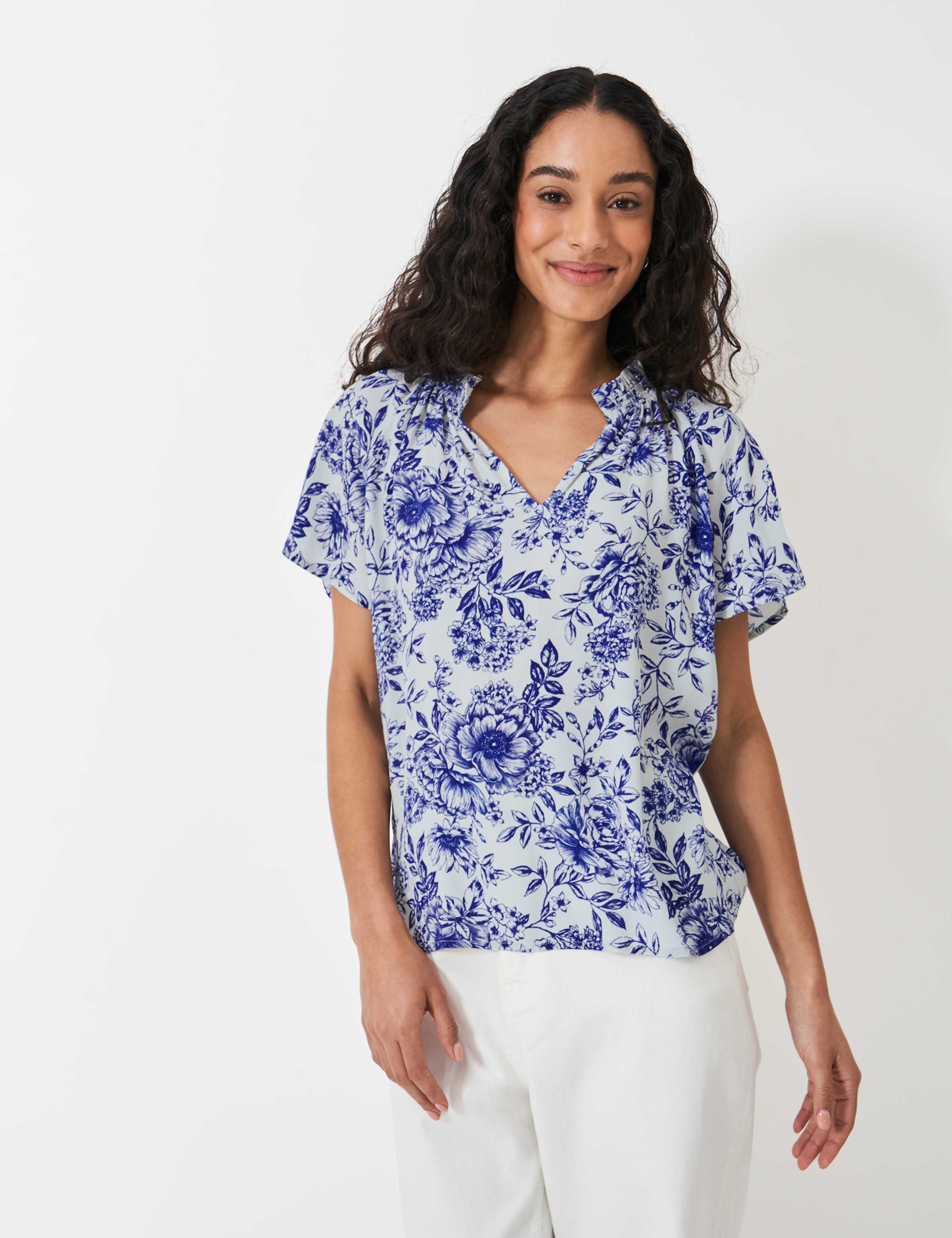 Floral Notch Neck Blouse 4 of 5