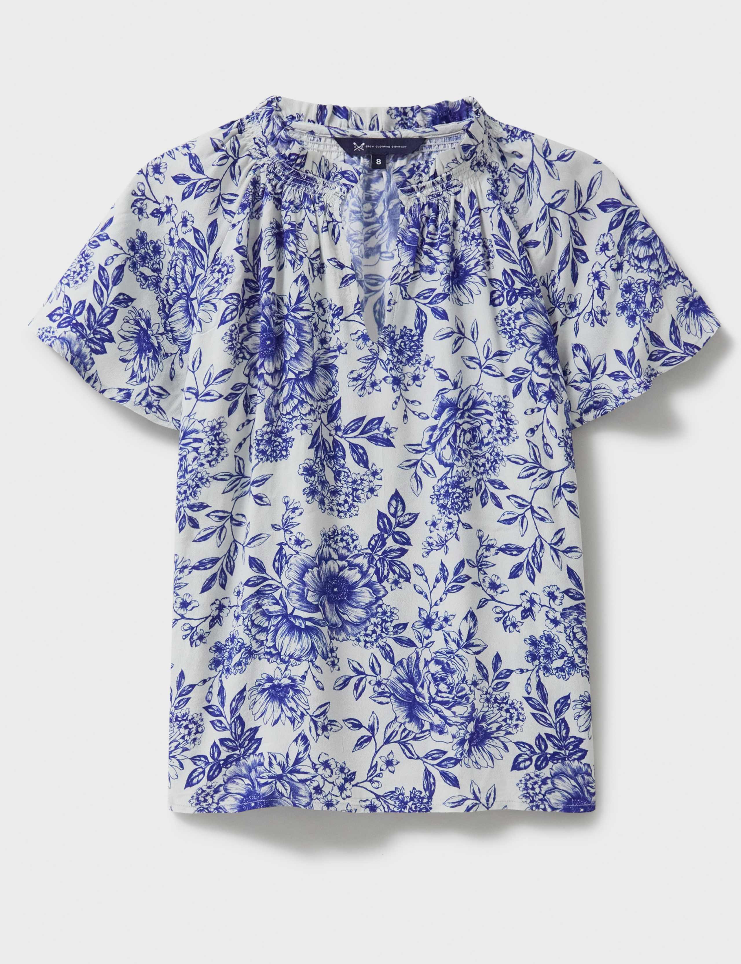 Floral Notch Neck Blouse 2 of 5