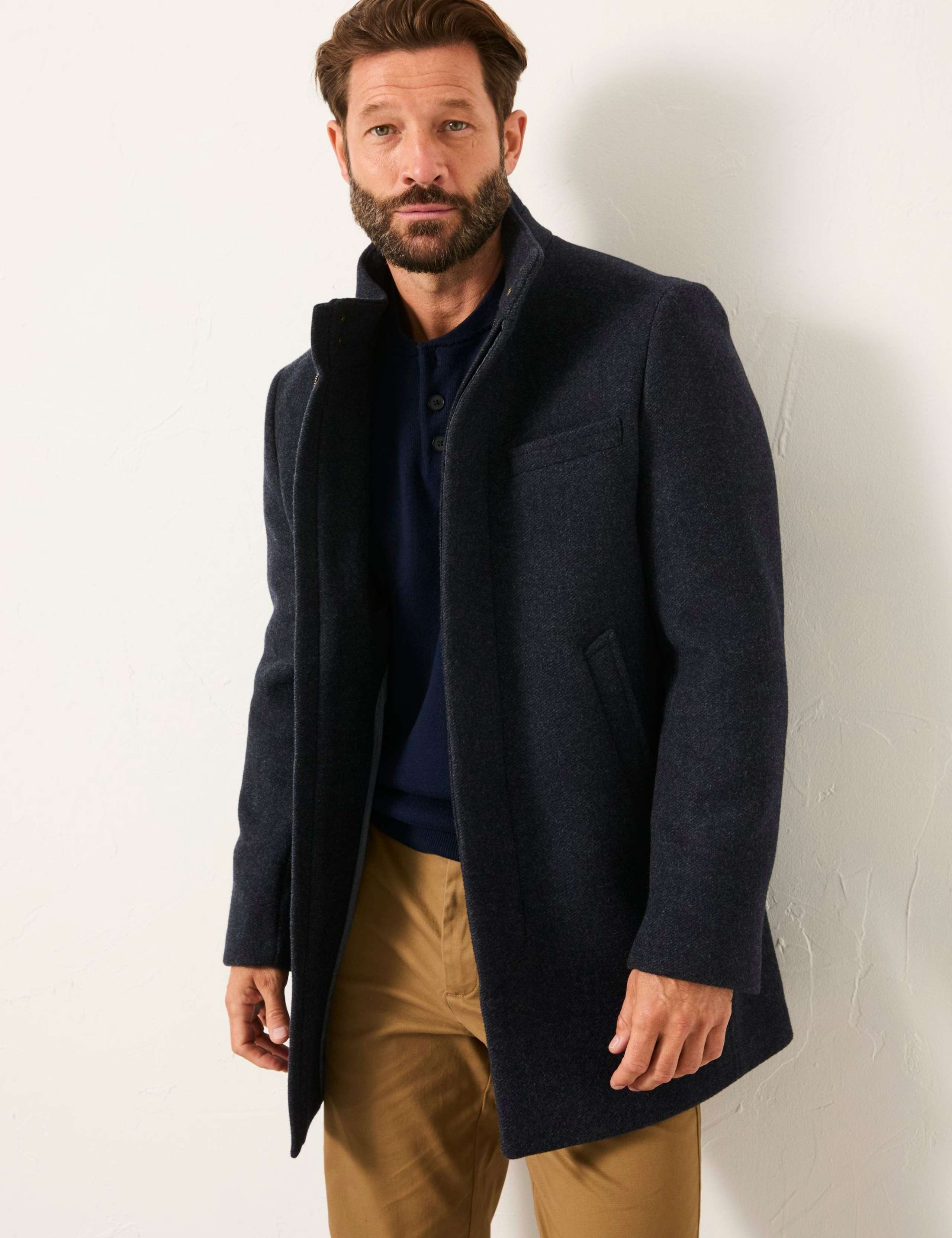 Wool Blend Overcoat 1 of 6