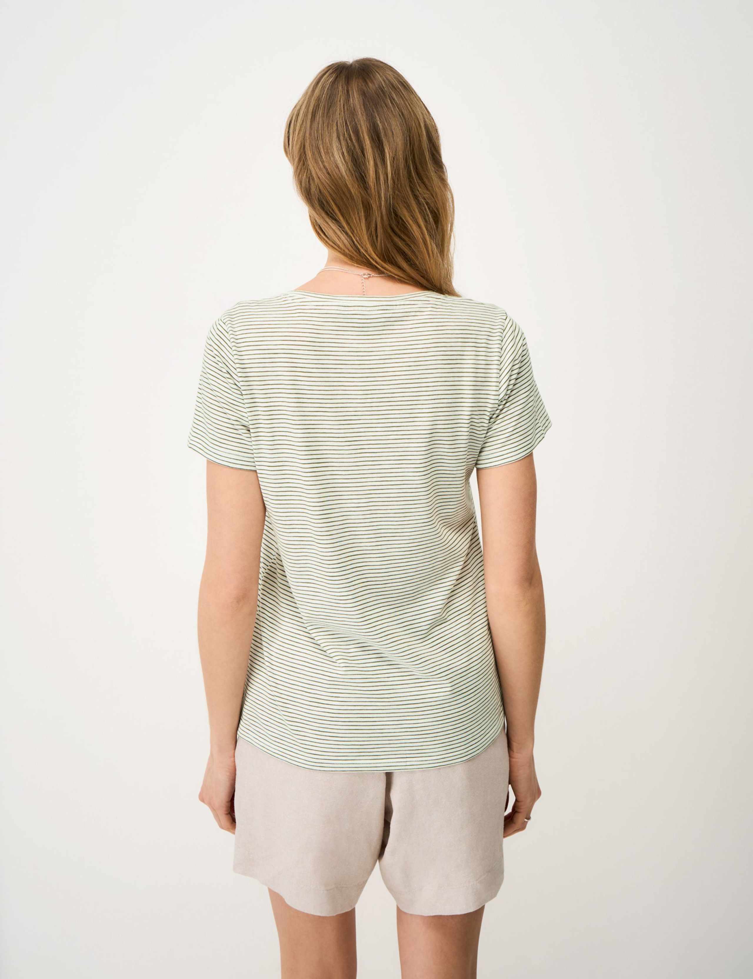 Pure Cotton Striped T-Shirt 4 of 5