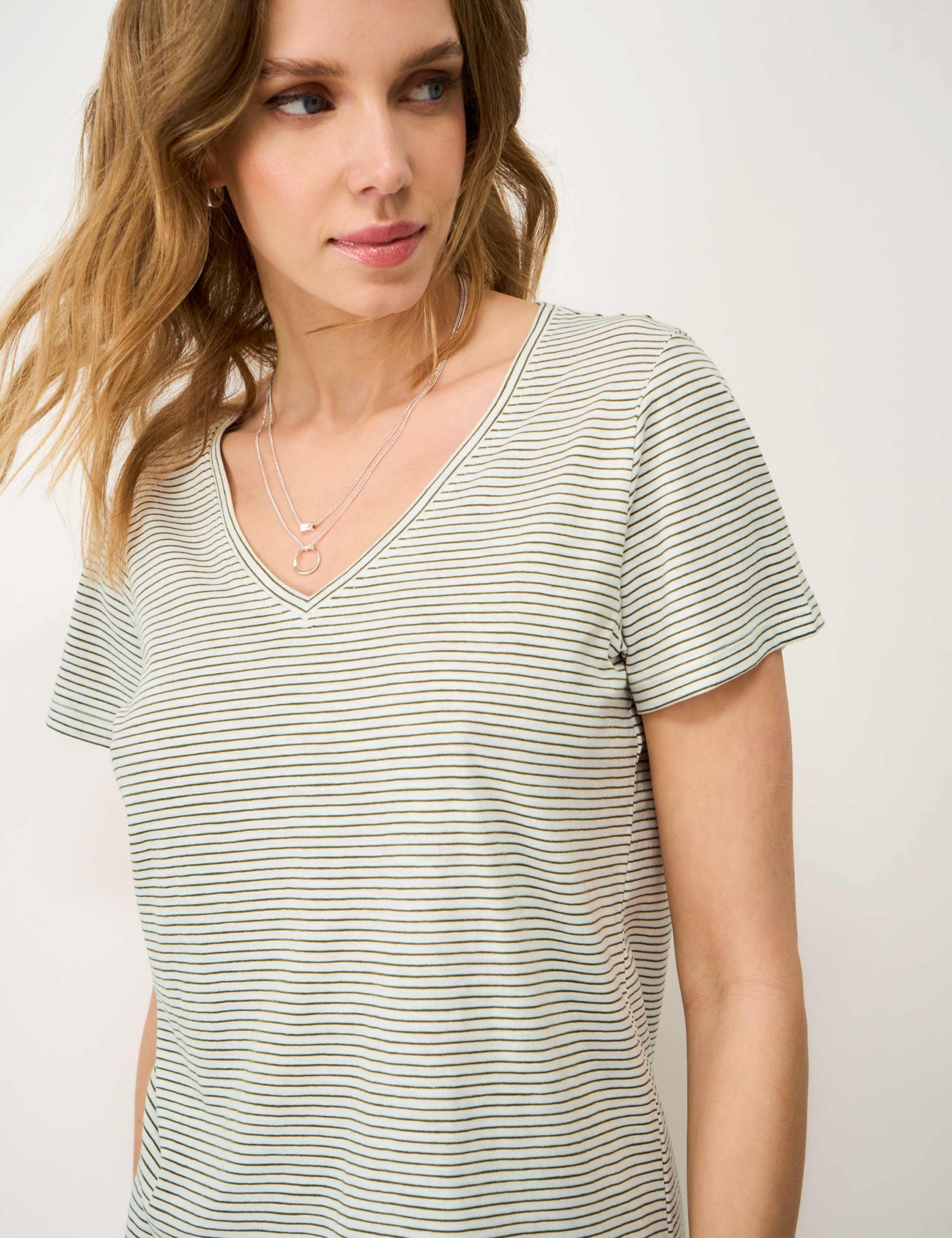 Pure Cotton Striped T-Shirt 5 of 5