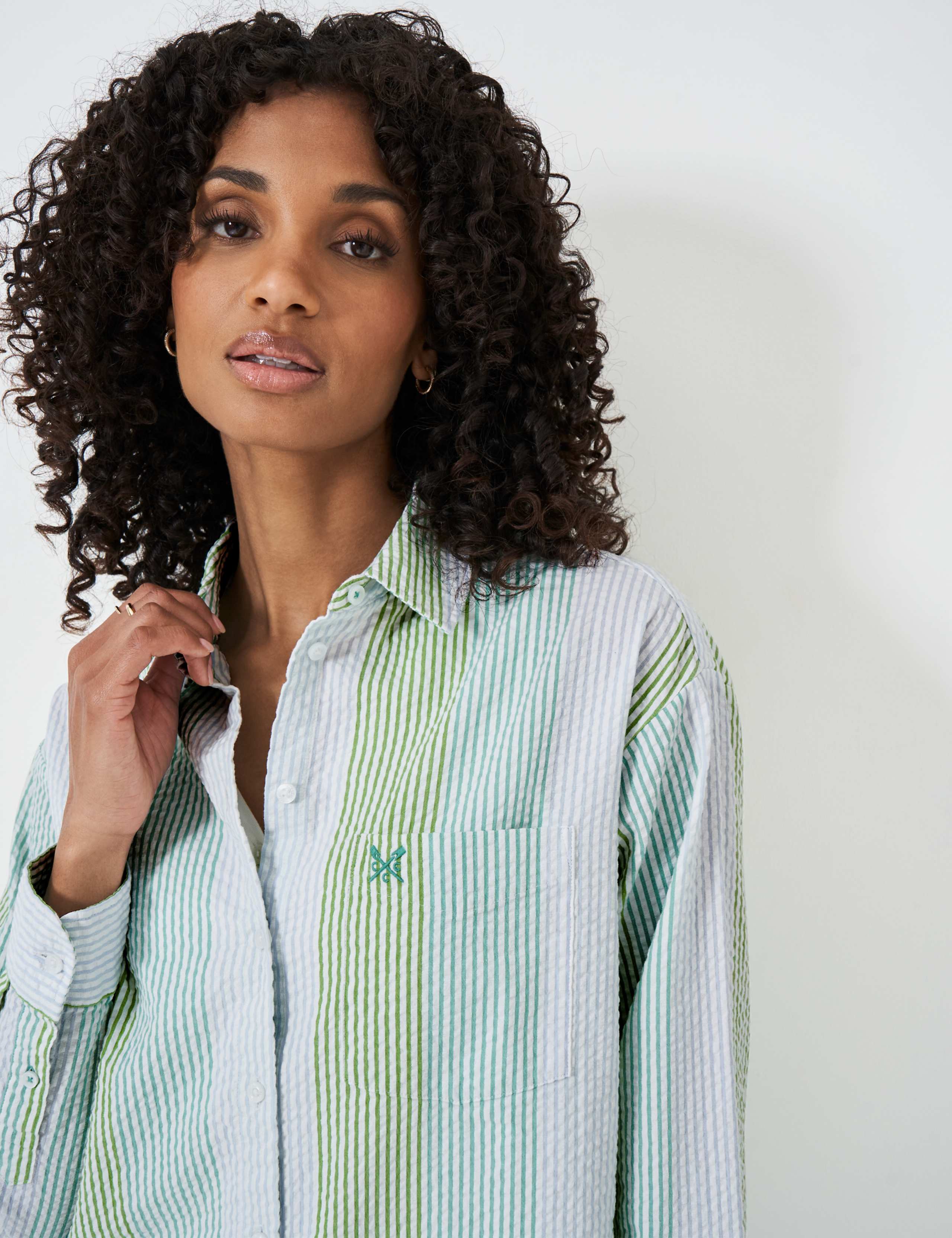 Pure Cotton Striped Collared Relaxed Shirt 5 of 5