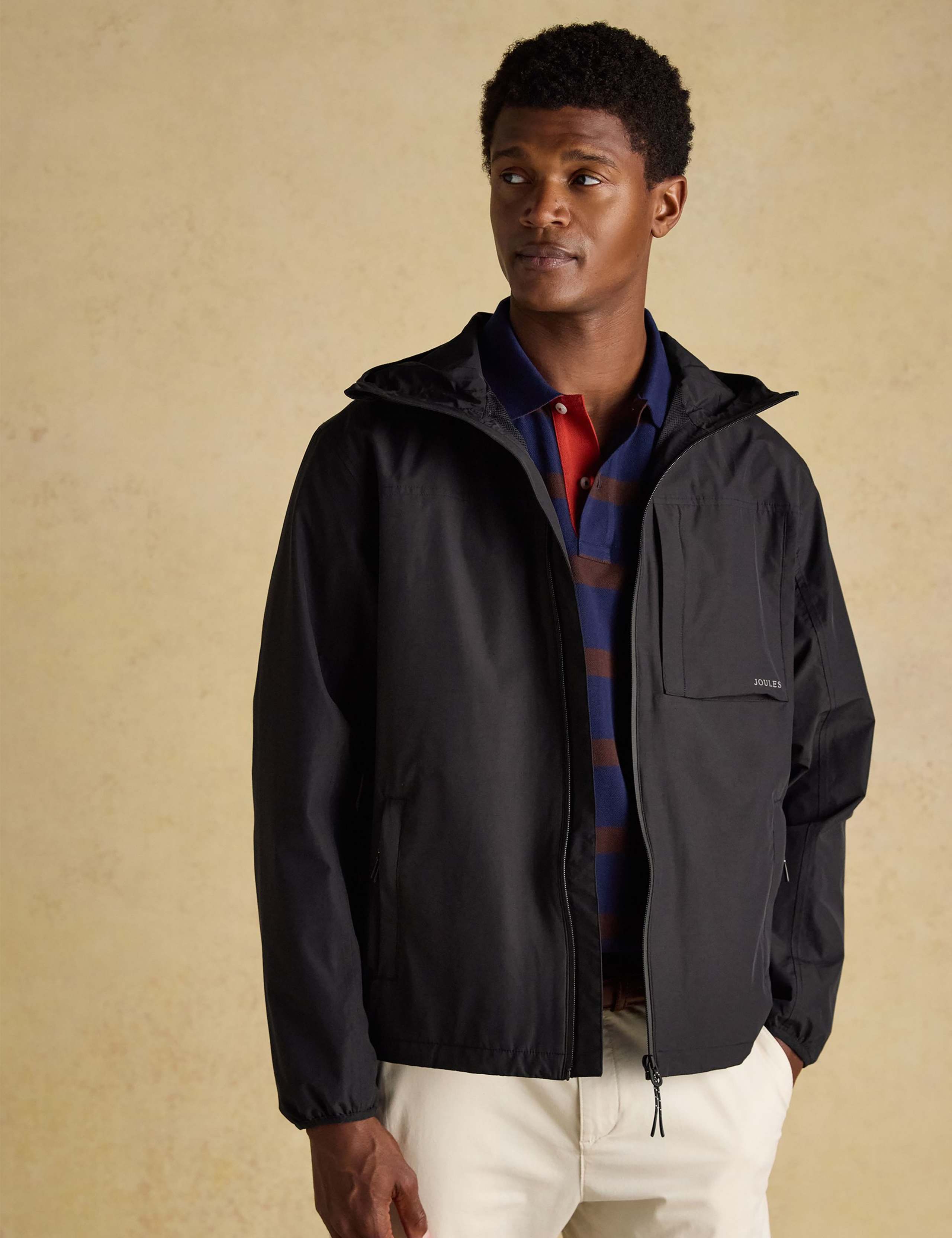 Cotton Blend Lightweight Hooded Raincoat 3 of 10