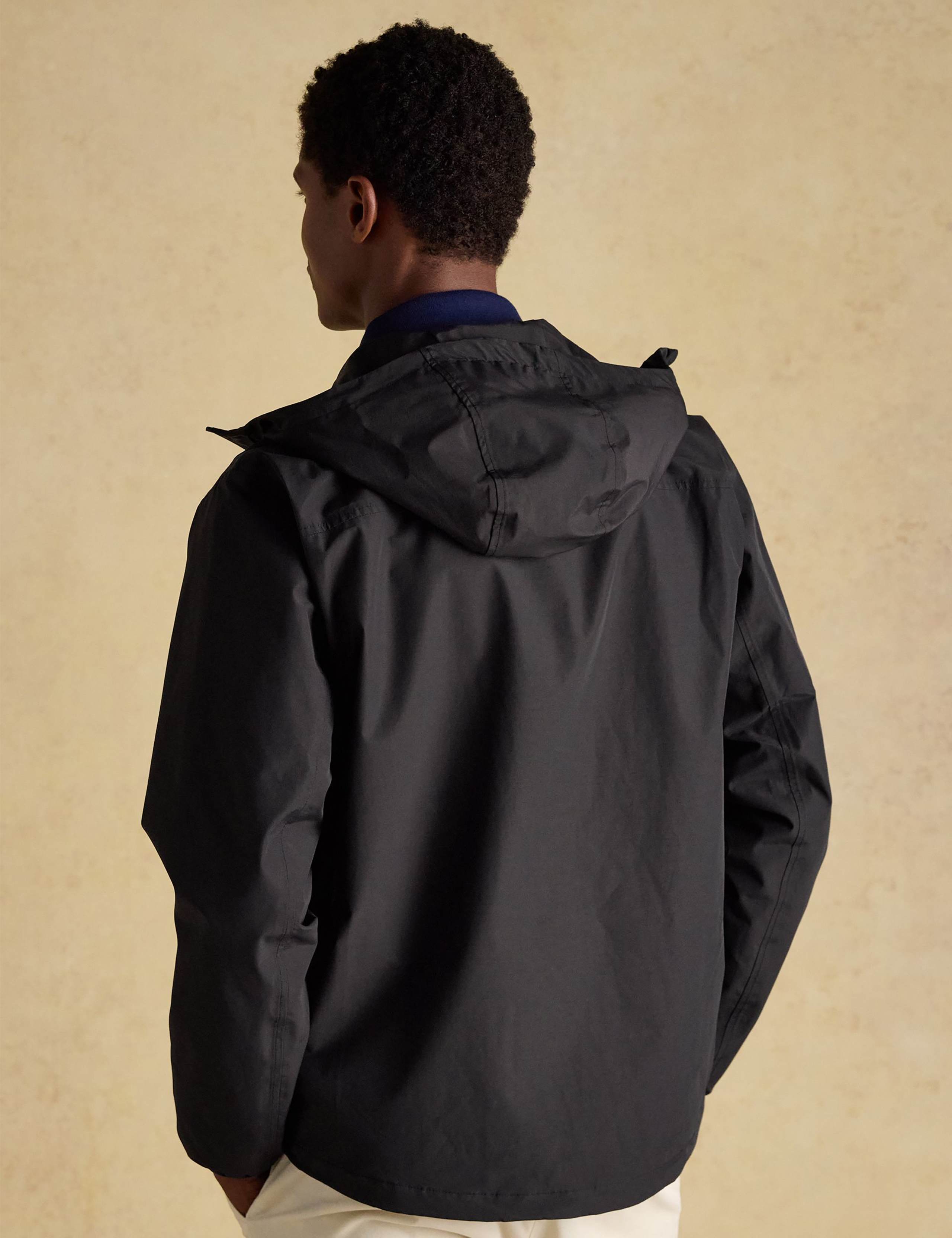 Cotton Blend Lightweight Hooded Raincoat 6 of 10