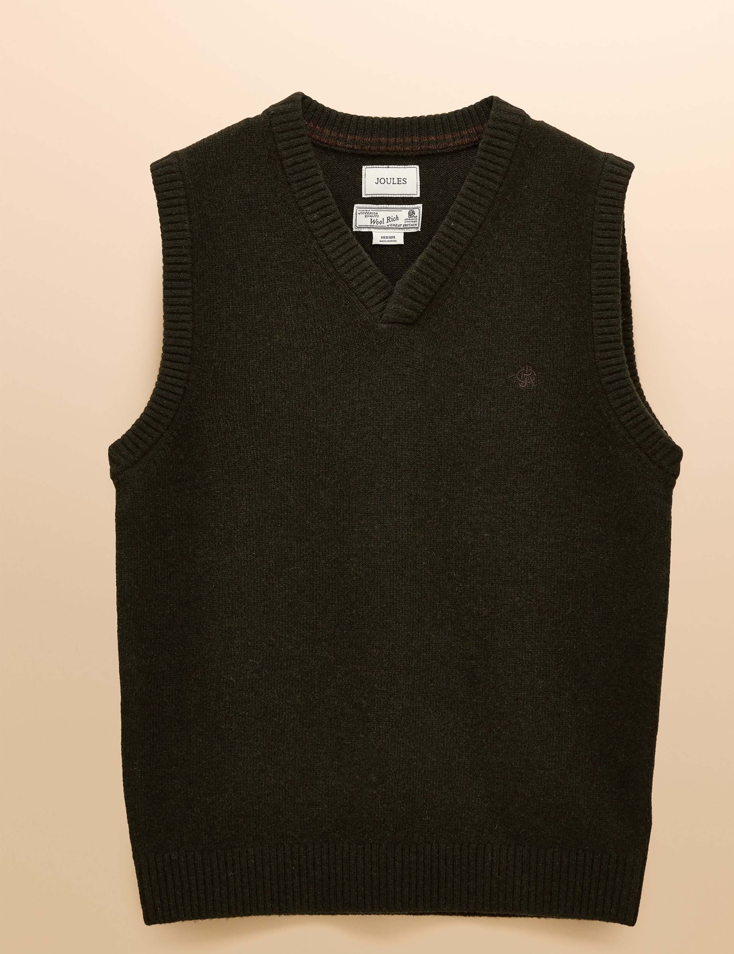 Wool Rich Knitted Vest 2 of 9