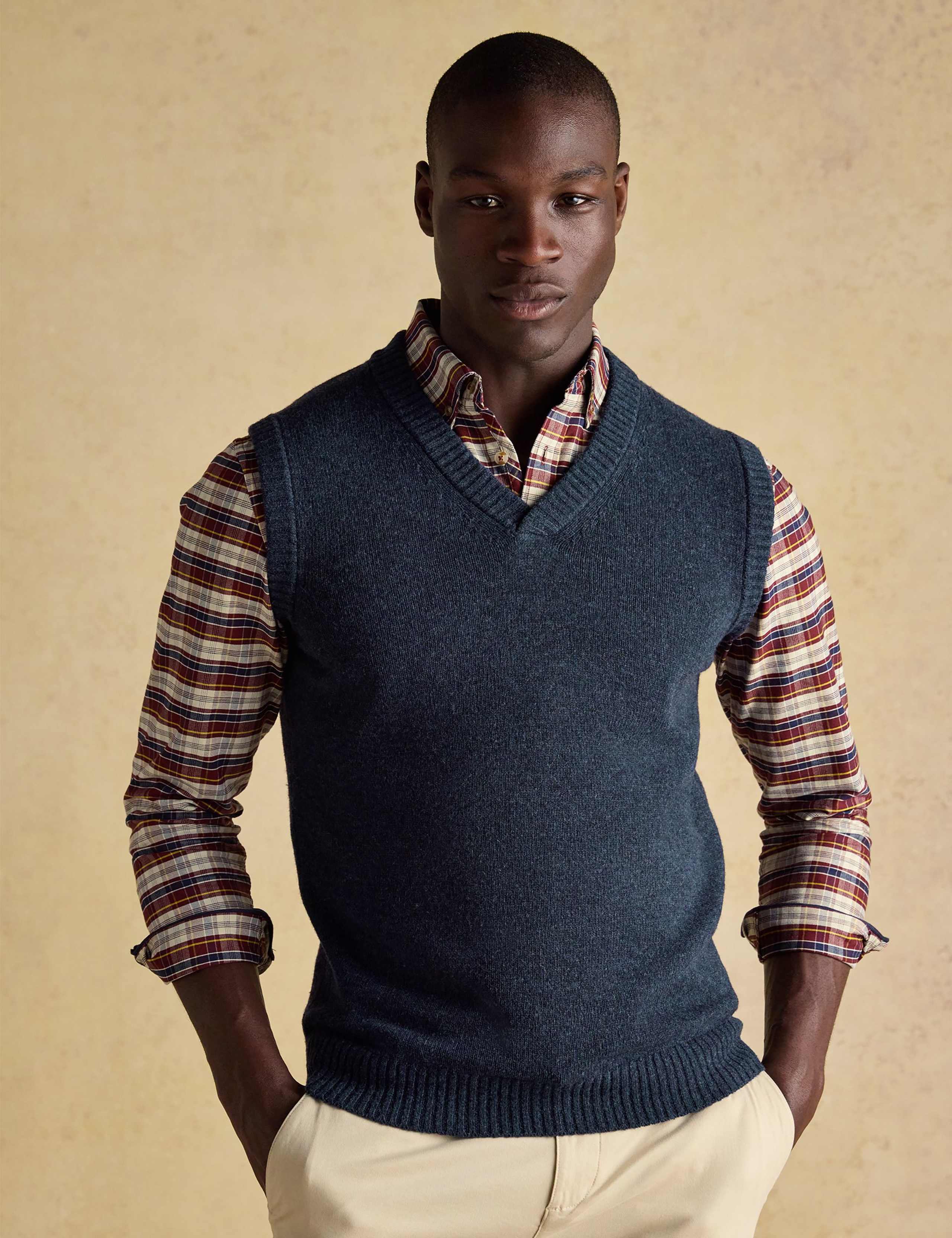 Wool Rich Knitted Vest 1 of 6