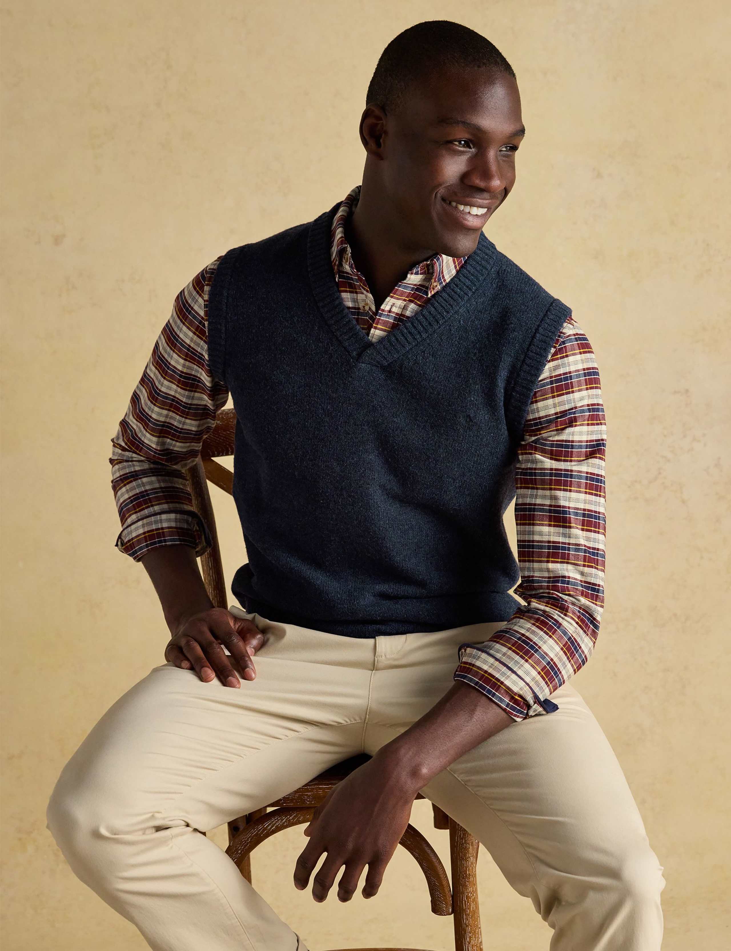 Wool Rich Knitted Vest 2 of 6