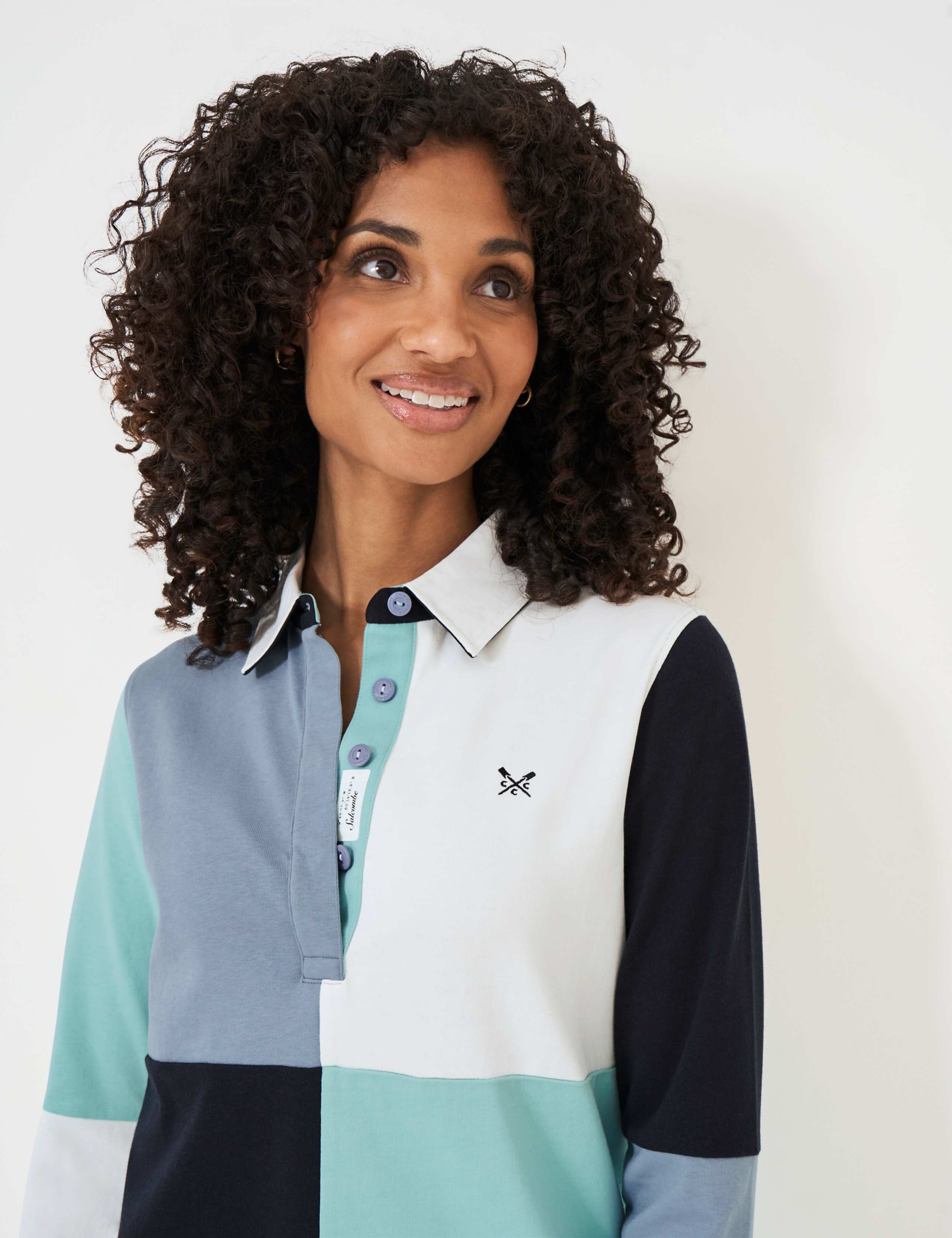 Pure Cotton Colour Block Rugby Top | Crew Clothing | M&S