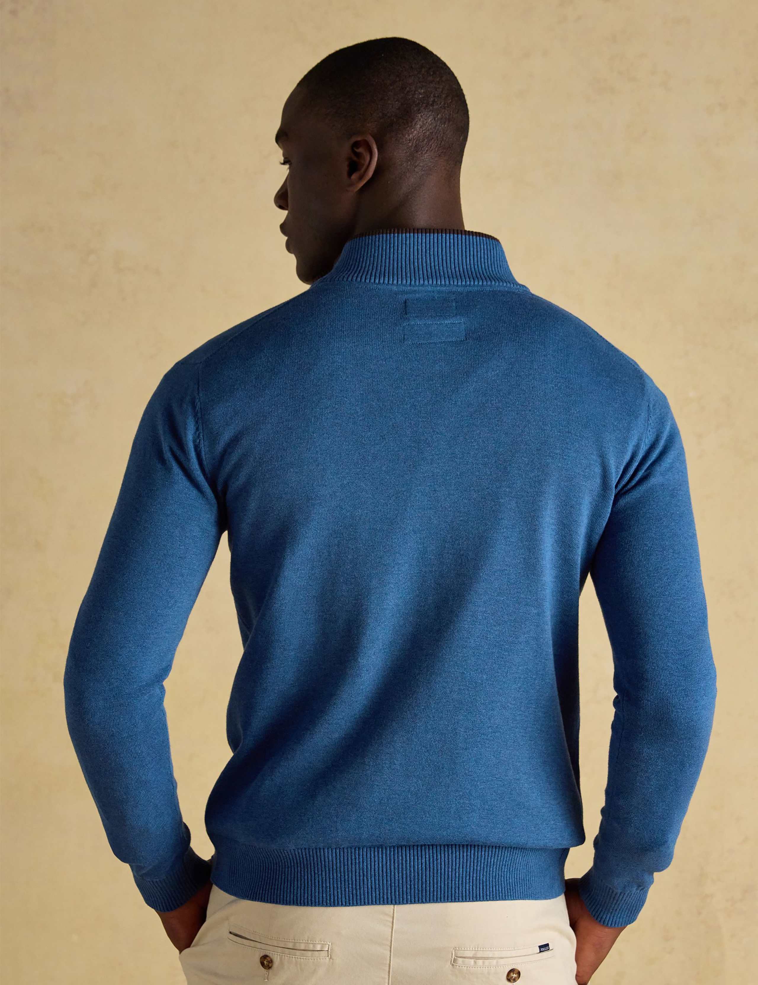 Pure Cotton Quarter Zip Jumper 5 of 7