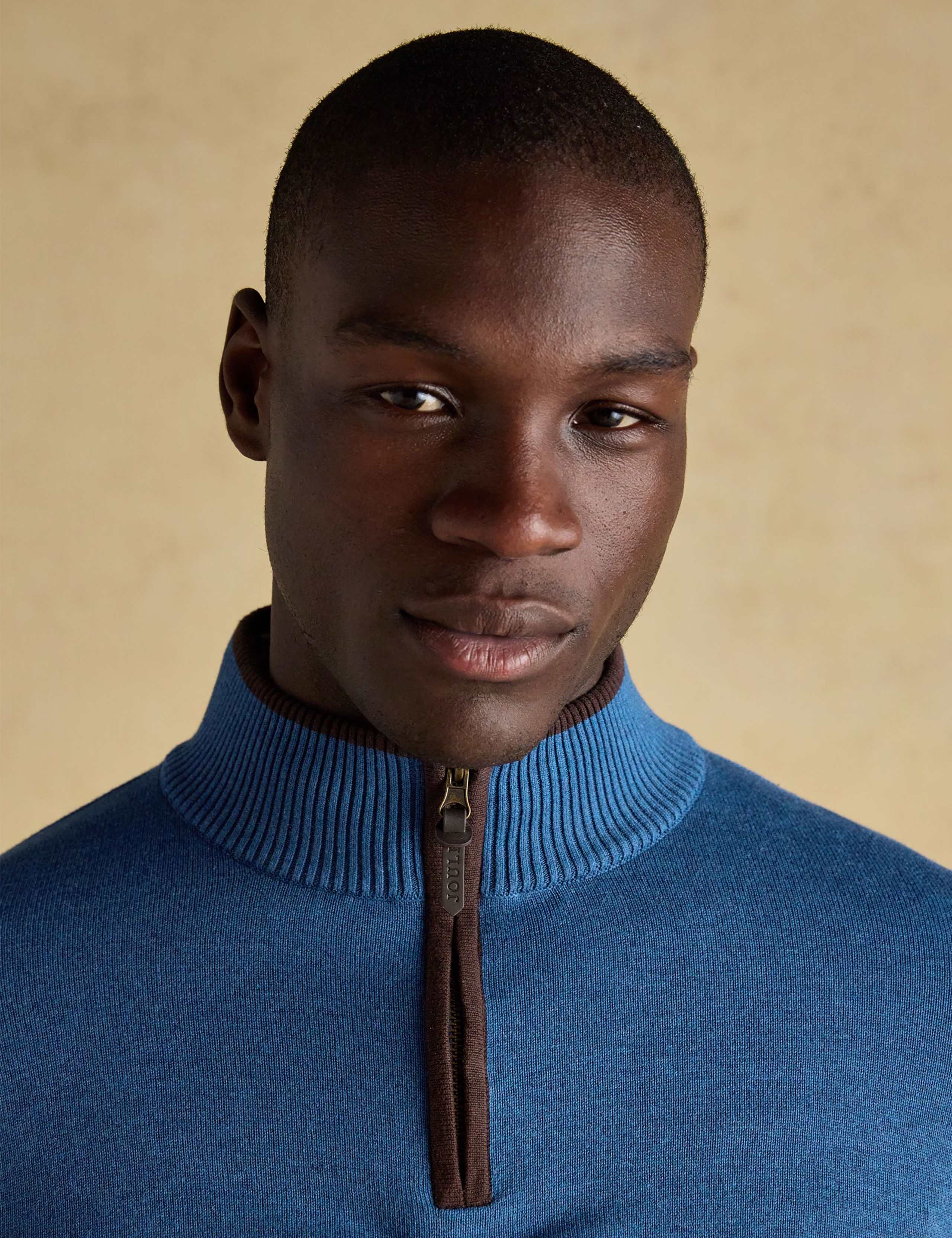 Pure Cotton Quarter Zip Jumper 6 of 7