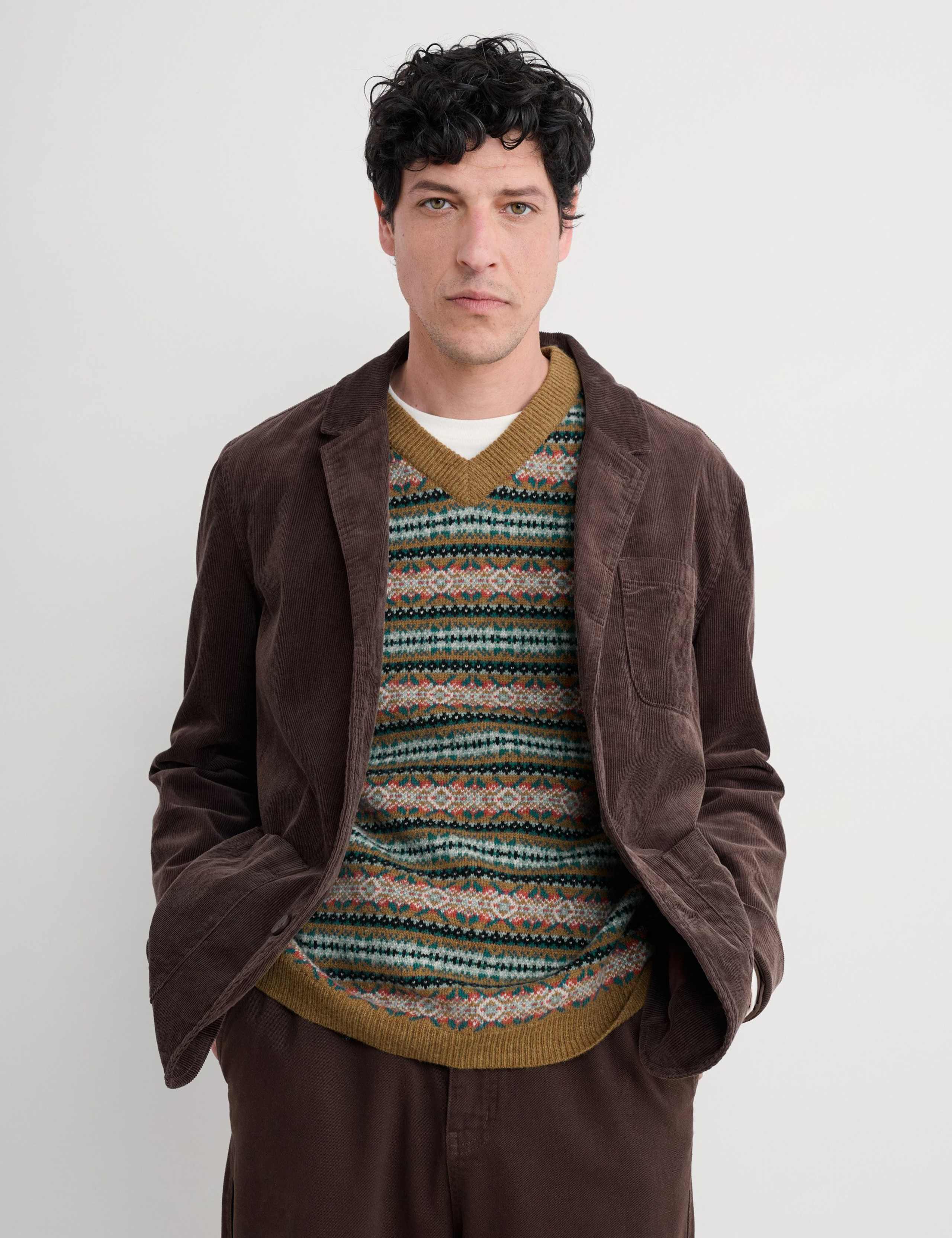 Relaxed Fit Pure Cotton Textured Blazer 3 of 5