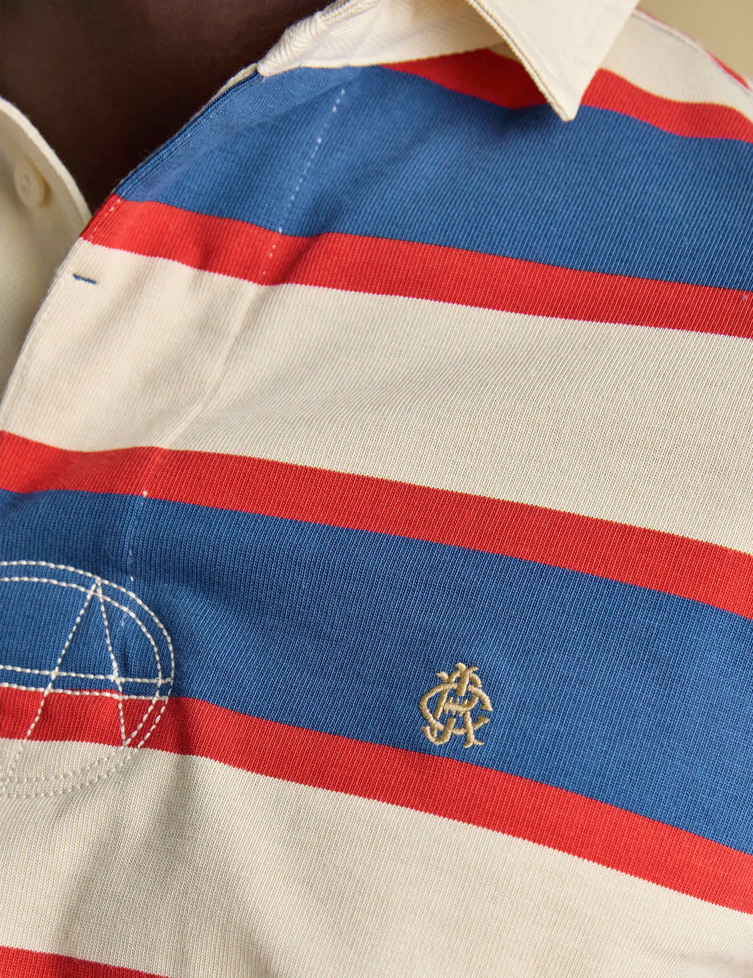 Pure Cotton Striped Rugby Shirt 5 of 7
