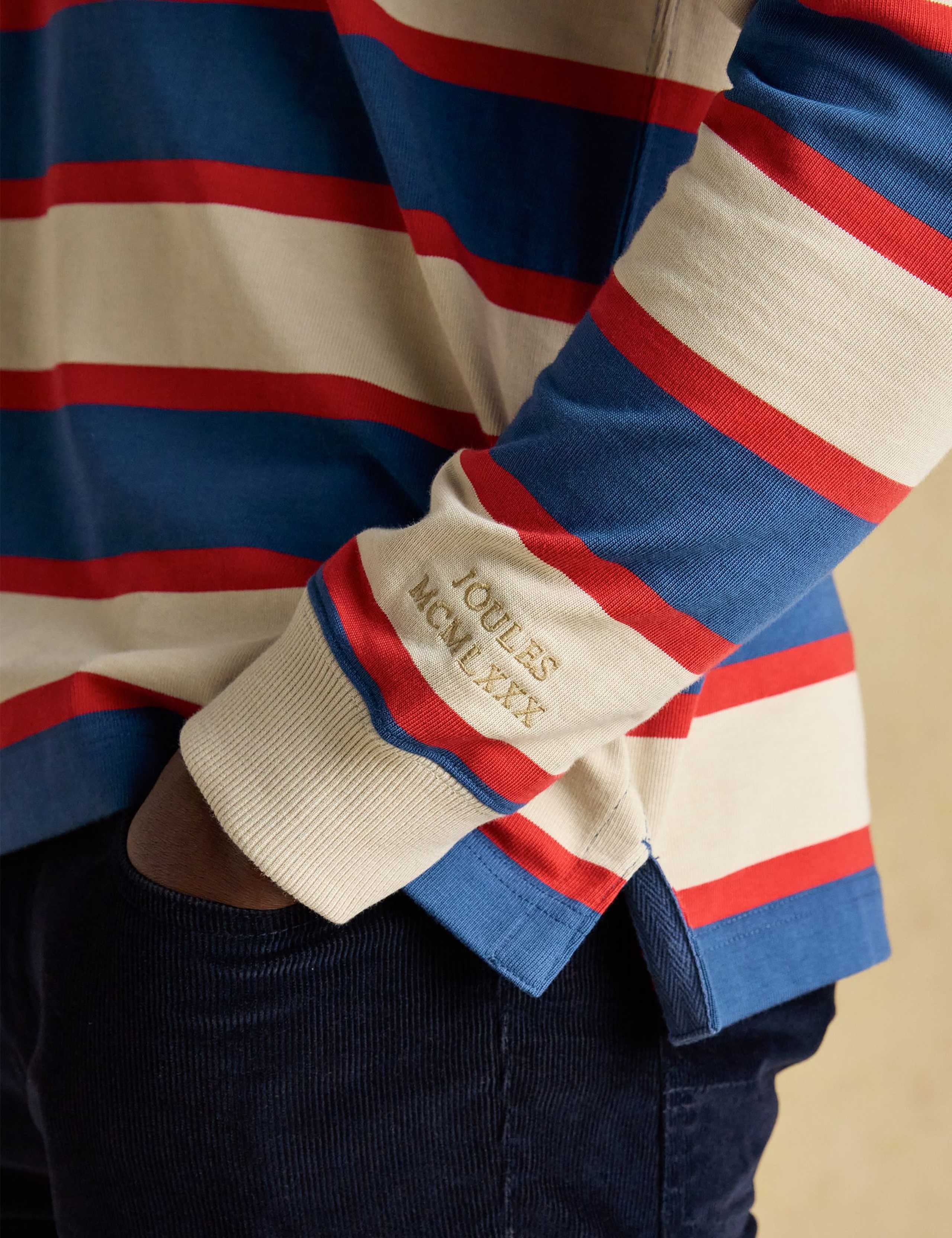 Pure Cotton Striped Rugby Shirt 6 of 7