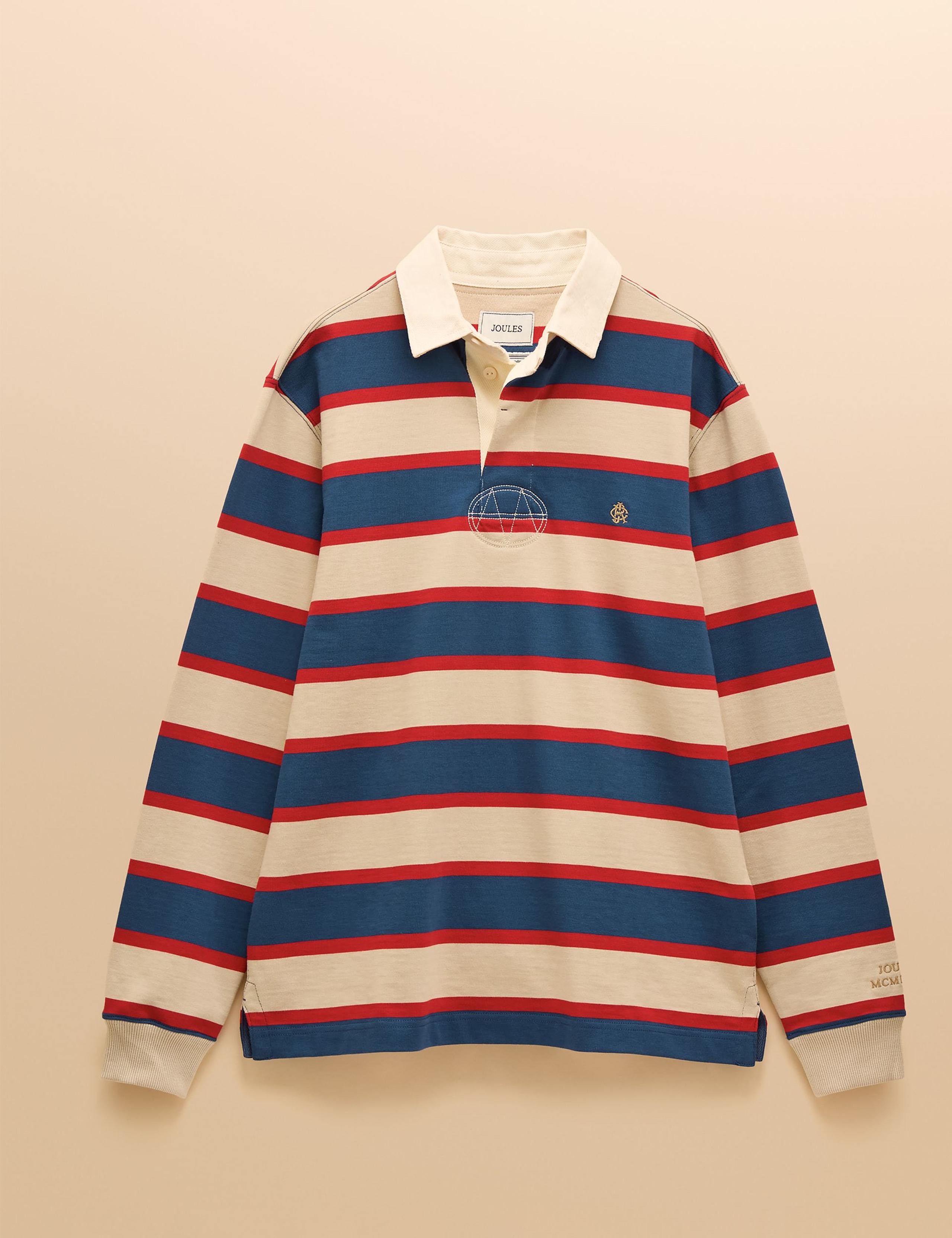 Pure Cotton Striped Rugby Shirt 2 of 7