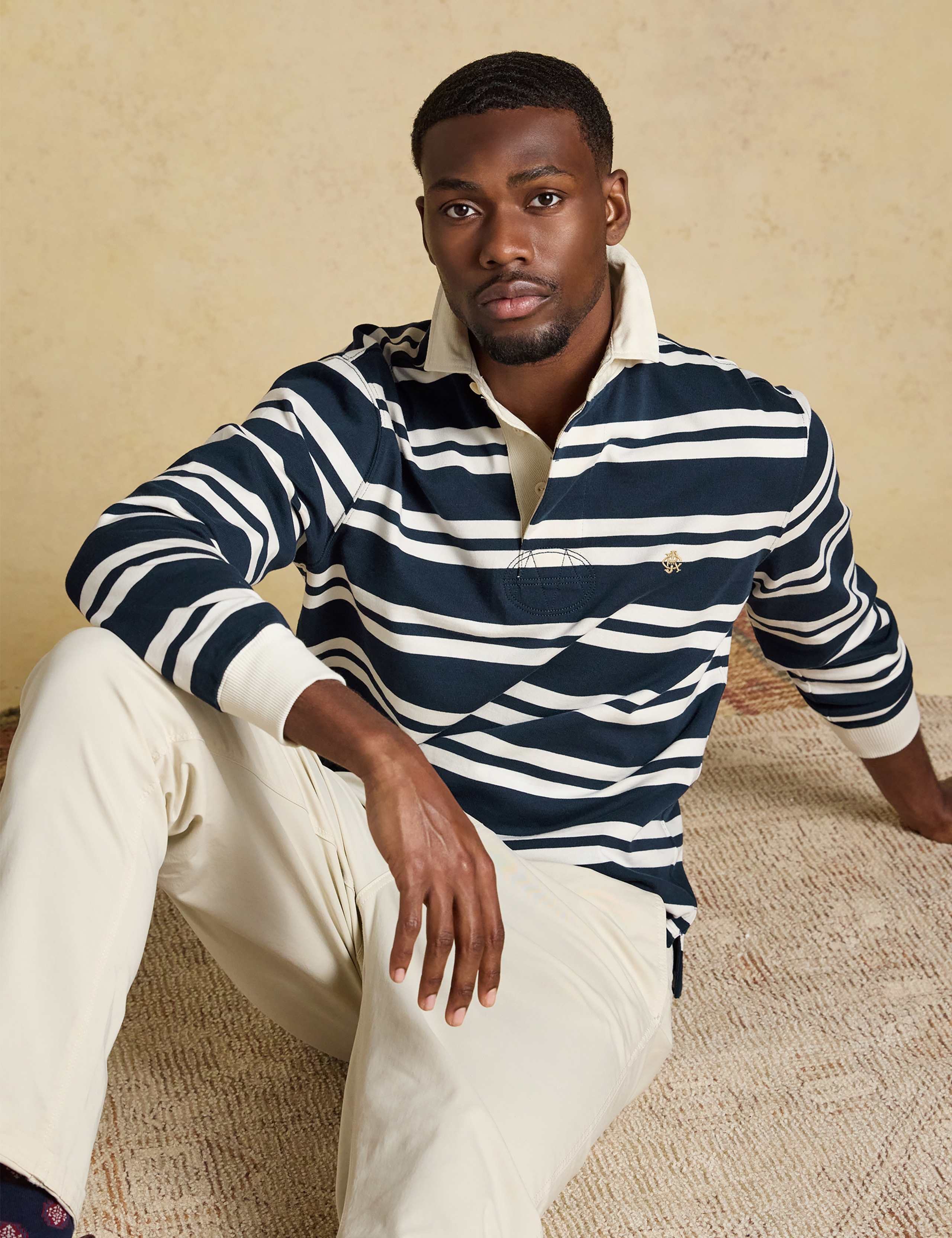 Pure Cotton Striped Rugby Shirt 3 of 9