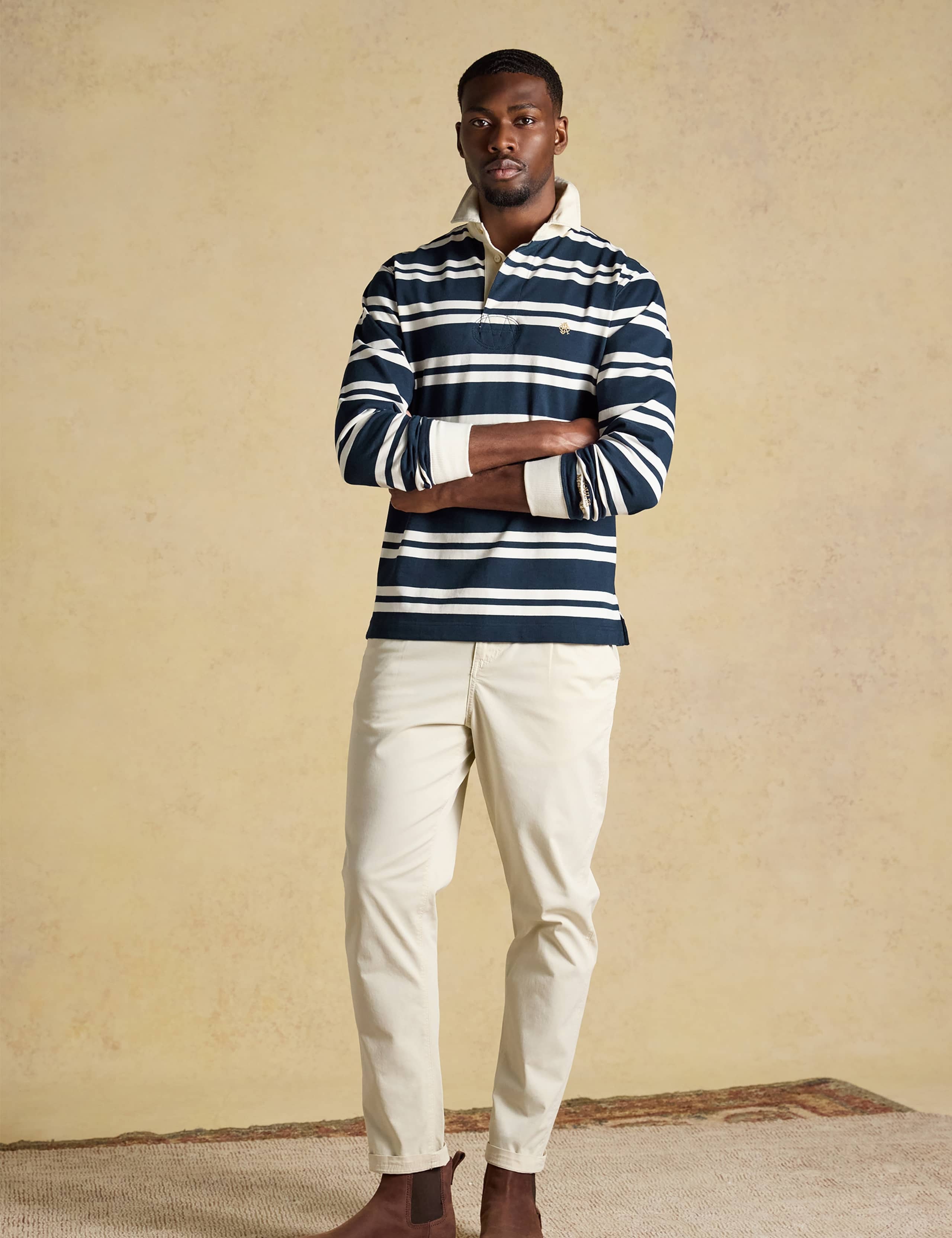 Pure Cotton Striped Rugby Shirt 6 of 9