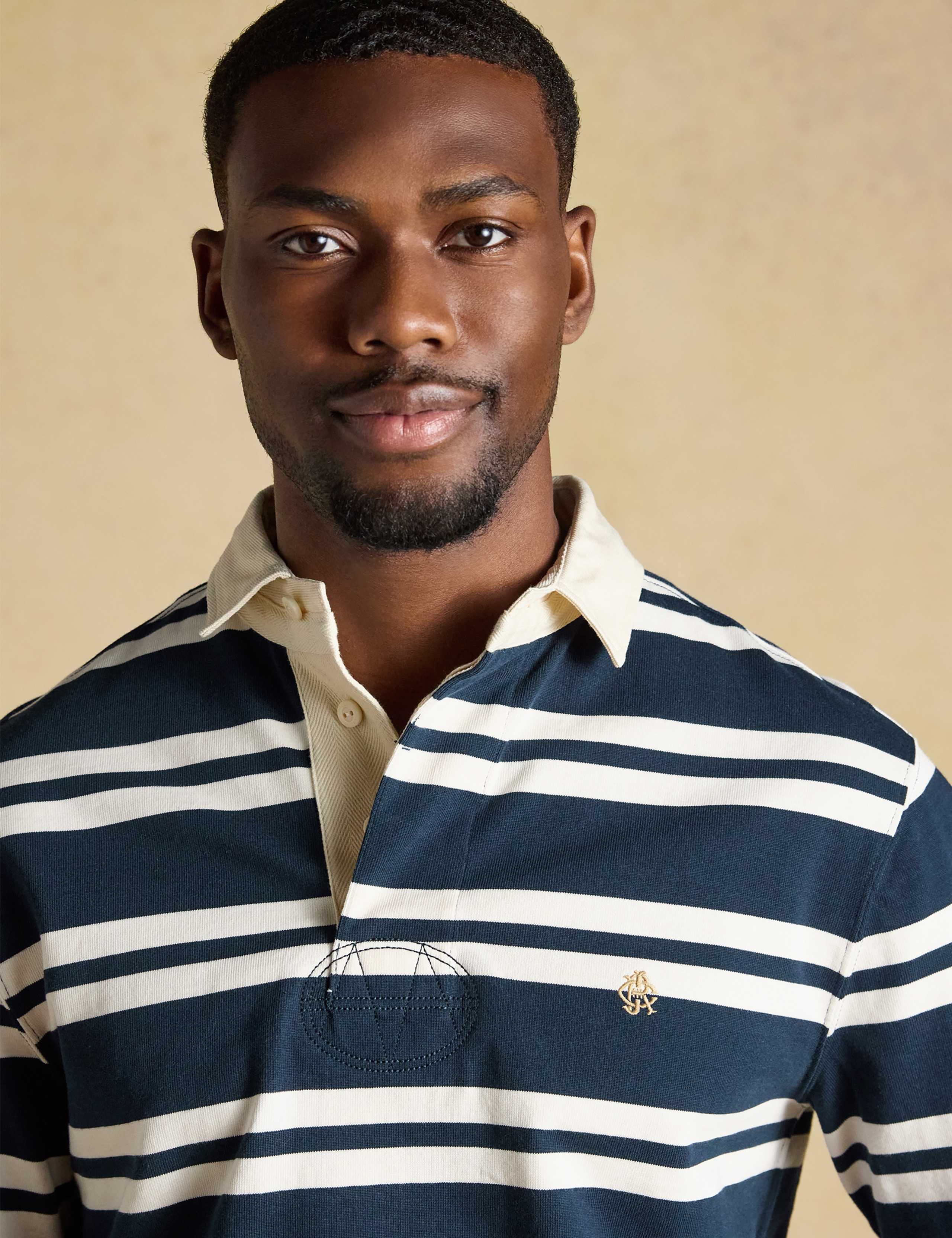 Pure Cotton Striped Rugby Shirt 8 of 9