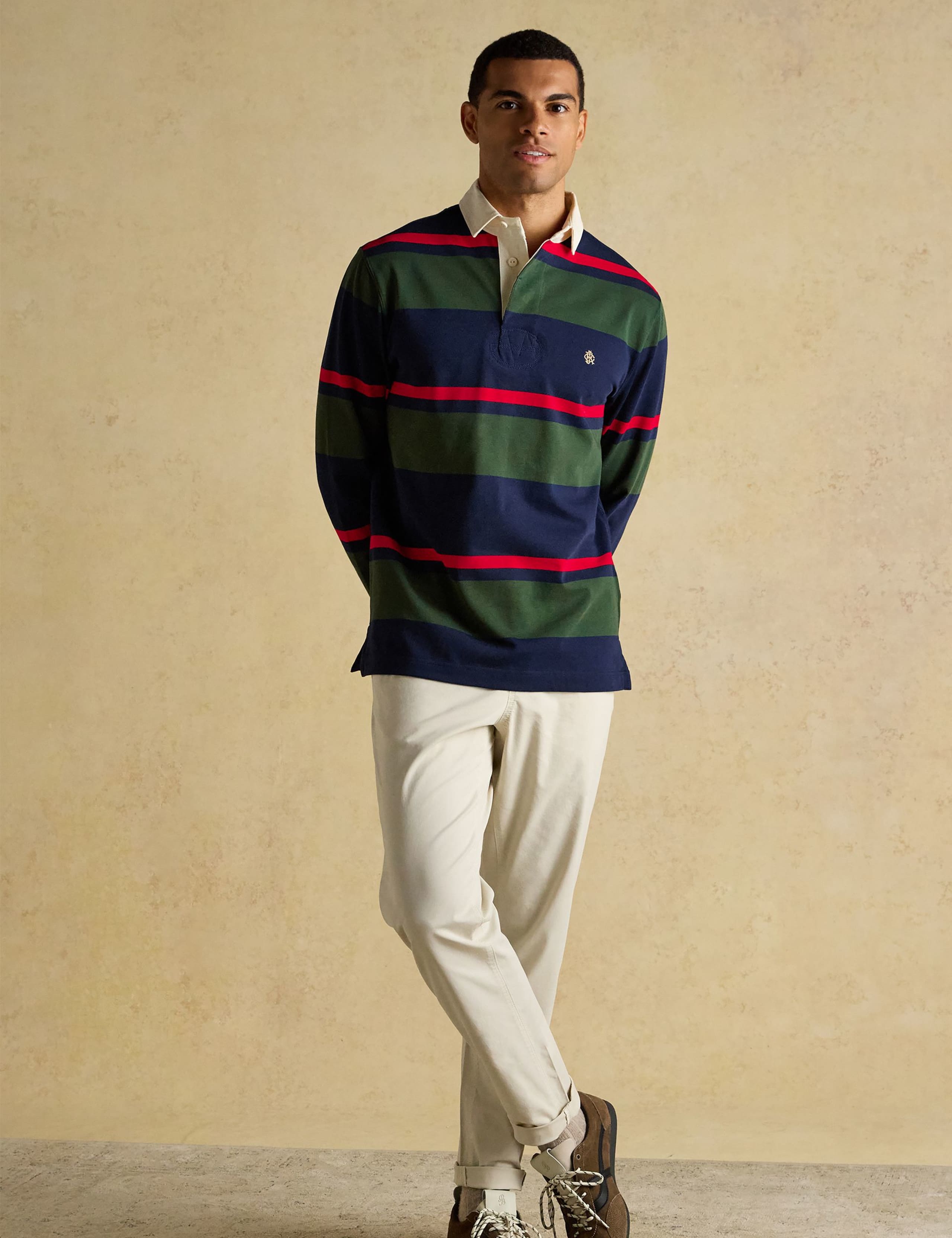 Pure Cotton Striped Rugby Shirt 3 of 9