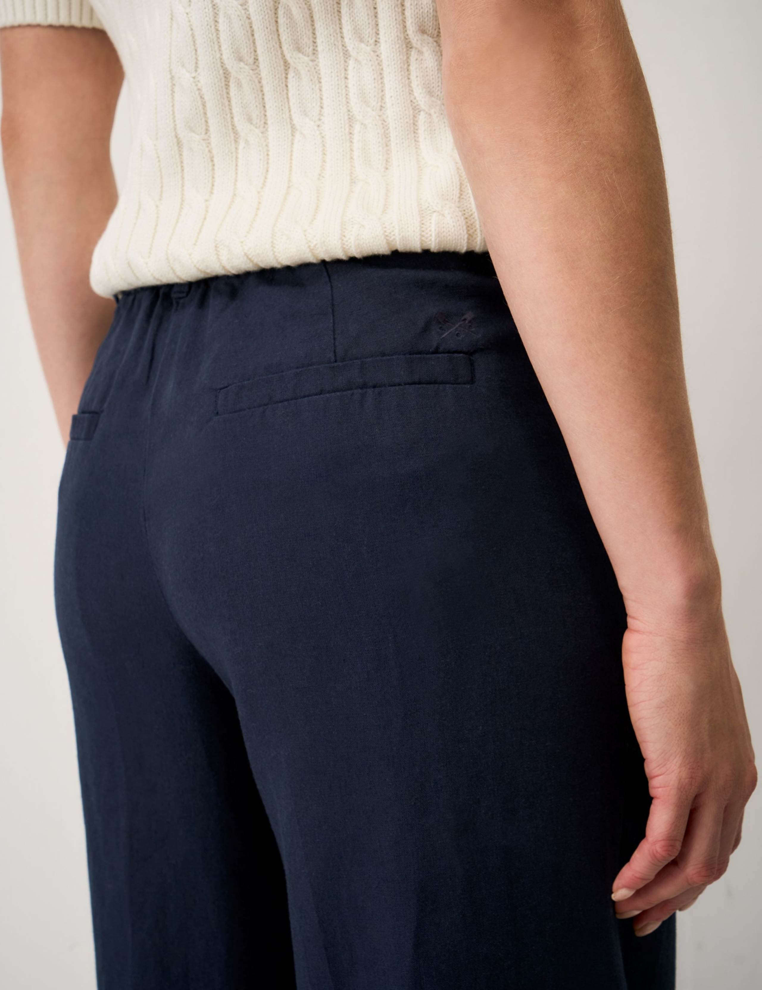 Linen Rich Wide Leg Trousers 5 of 5