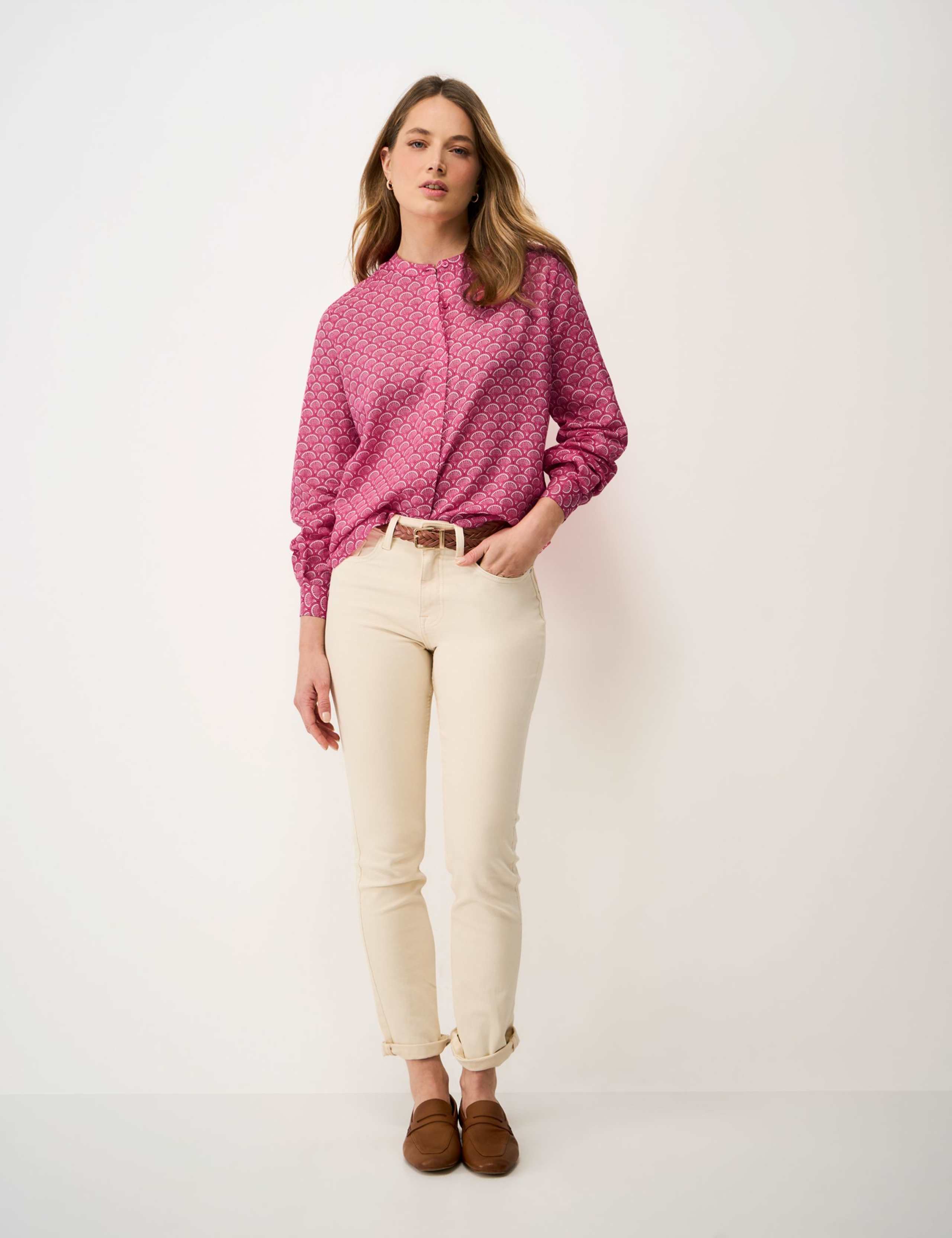 Cotton Rich Printed Blouse 1 of 5