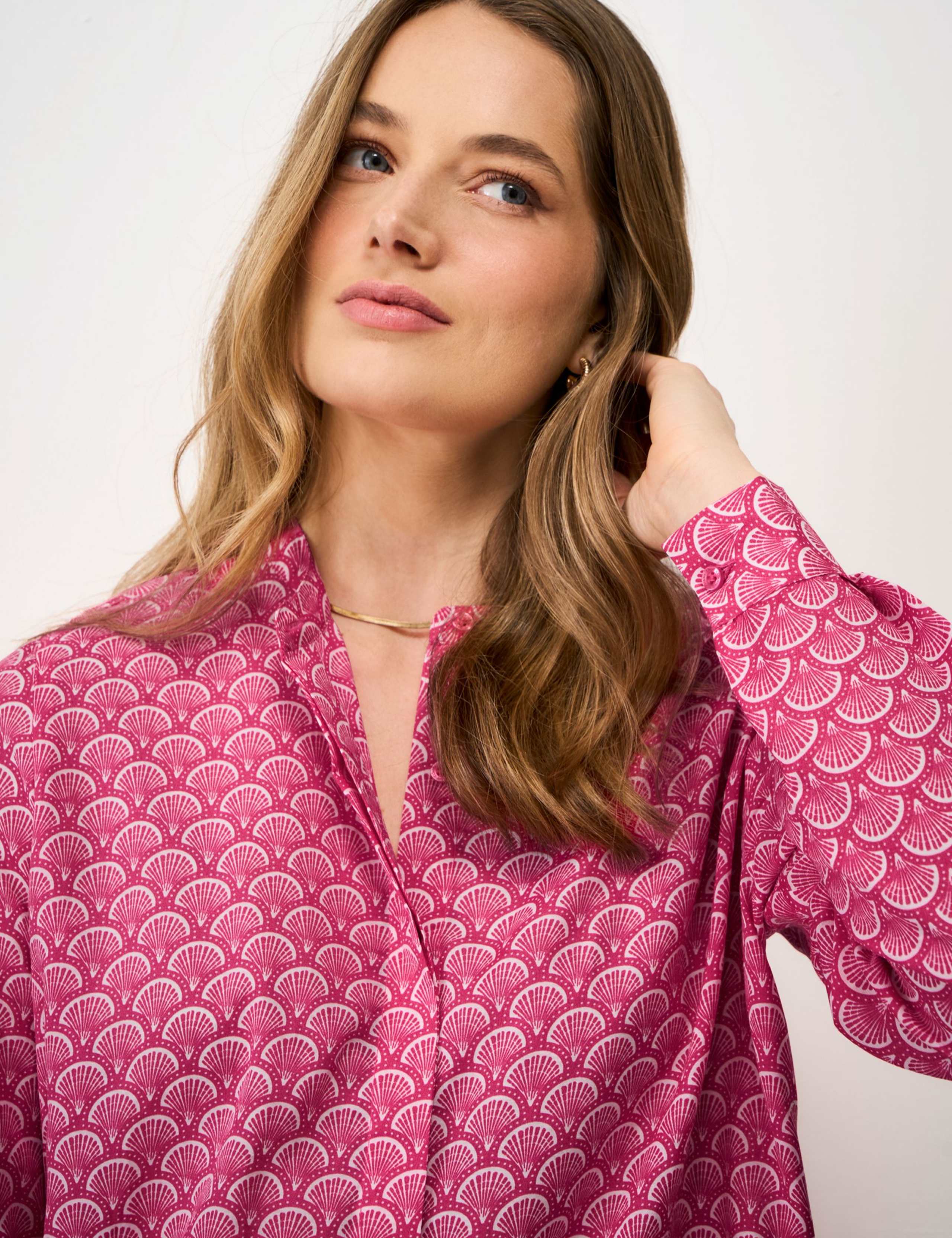 Cotton Rich Printed Blouse 5 of 5