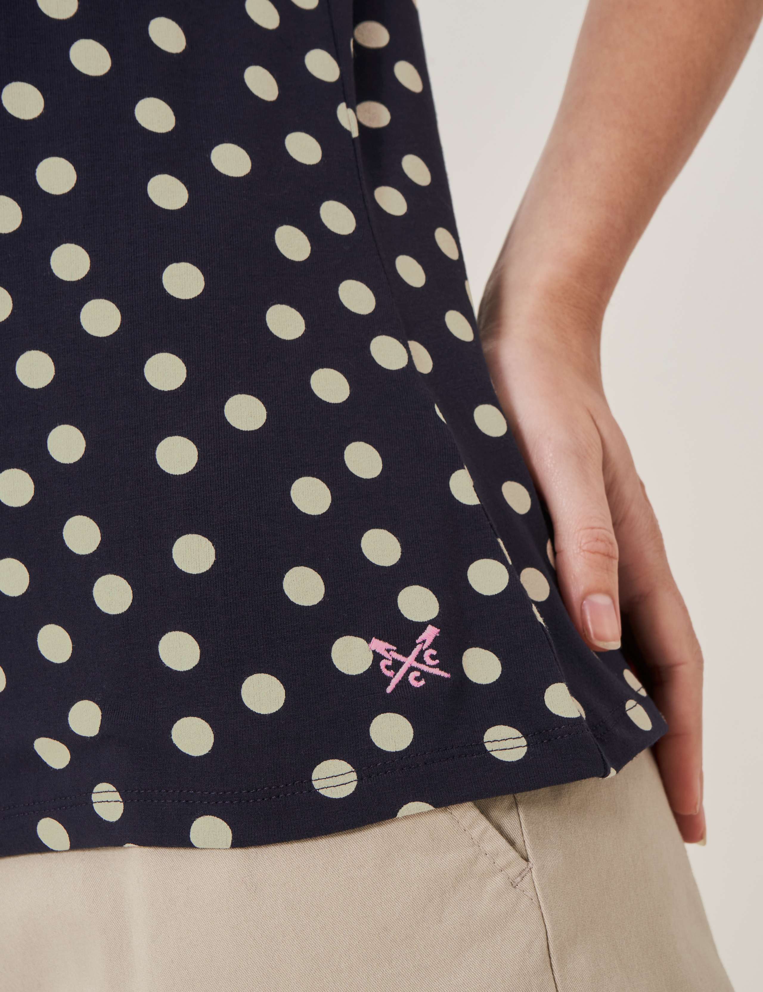 Cotton Rich Polka Dot T-Shirt 5 of 5