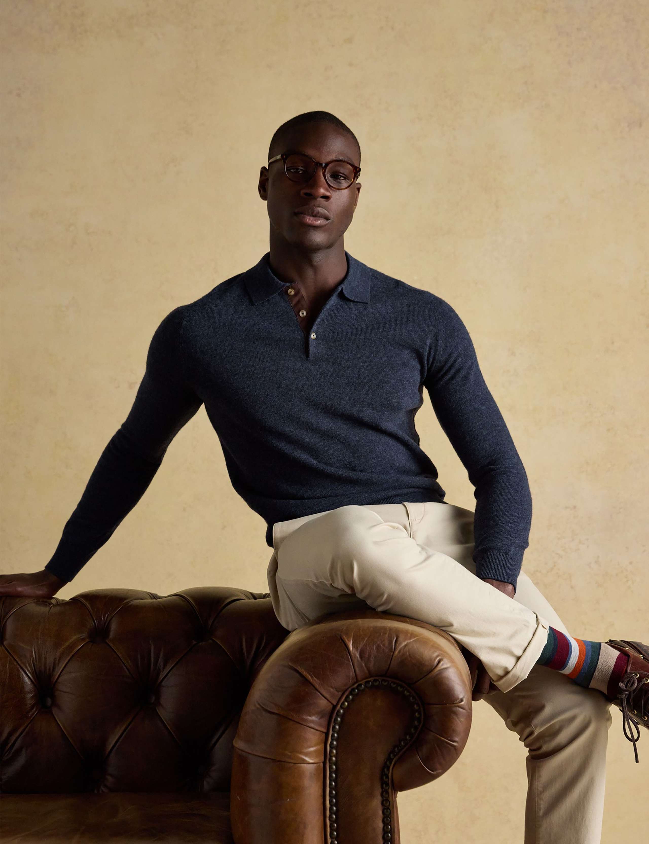 Wool Rich Knitted Polo Shirt 4 of 9