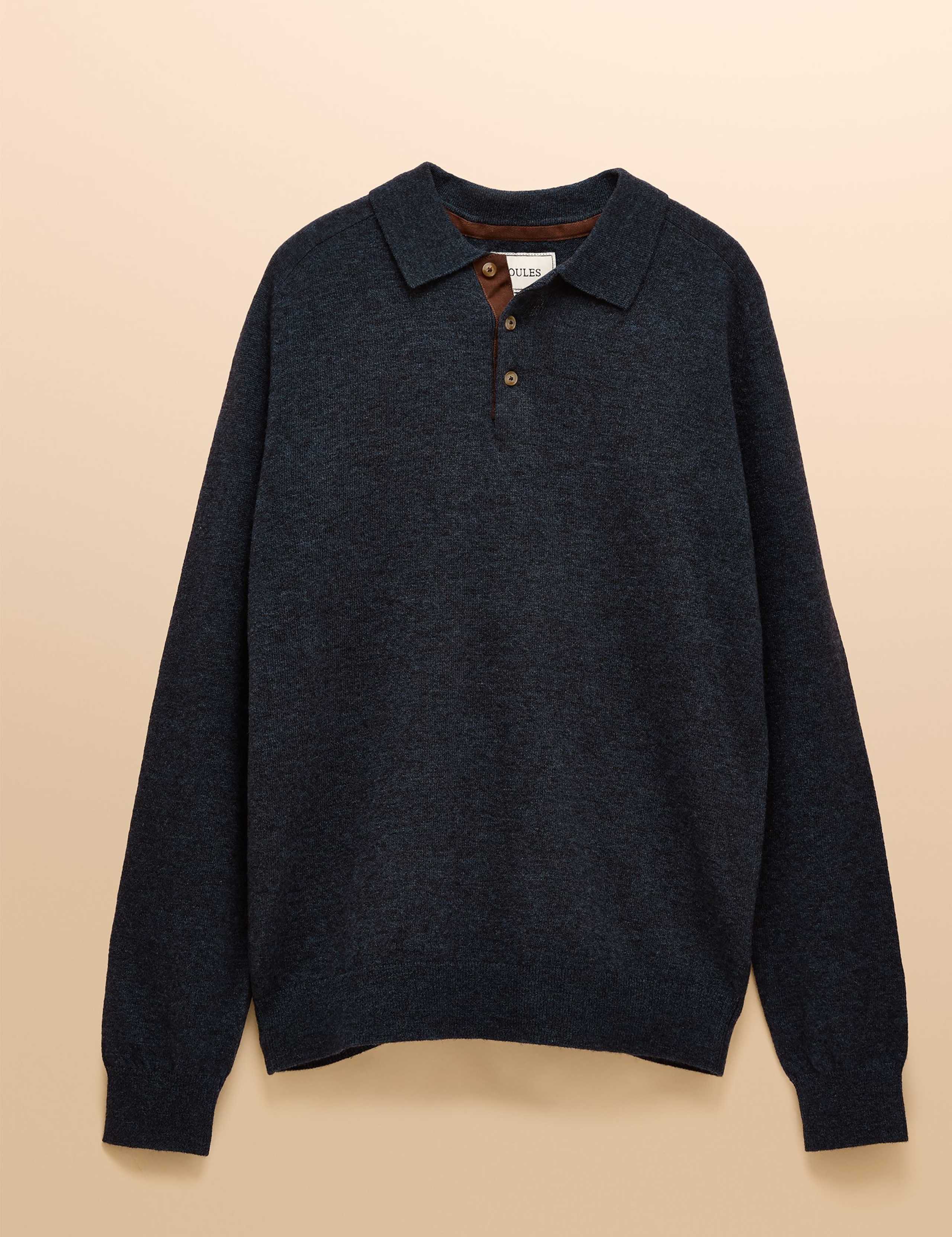 Wool Rich Knitted Polo Shirt 2 of 9