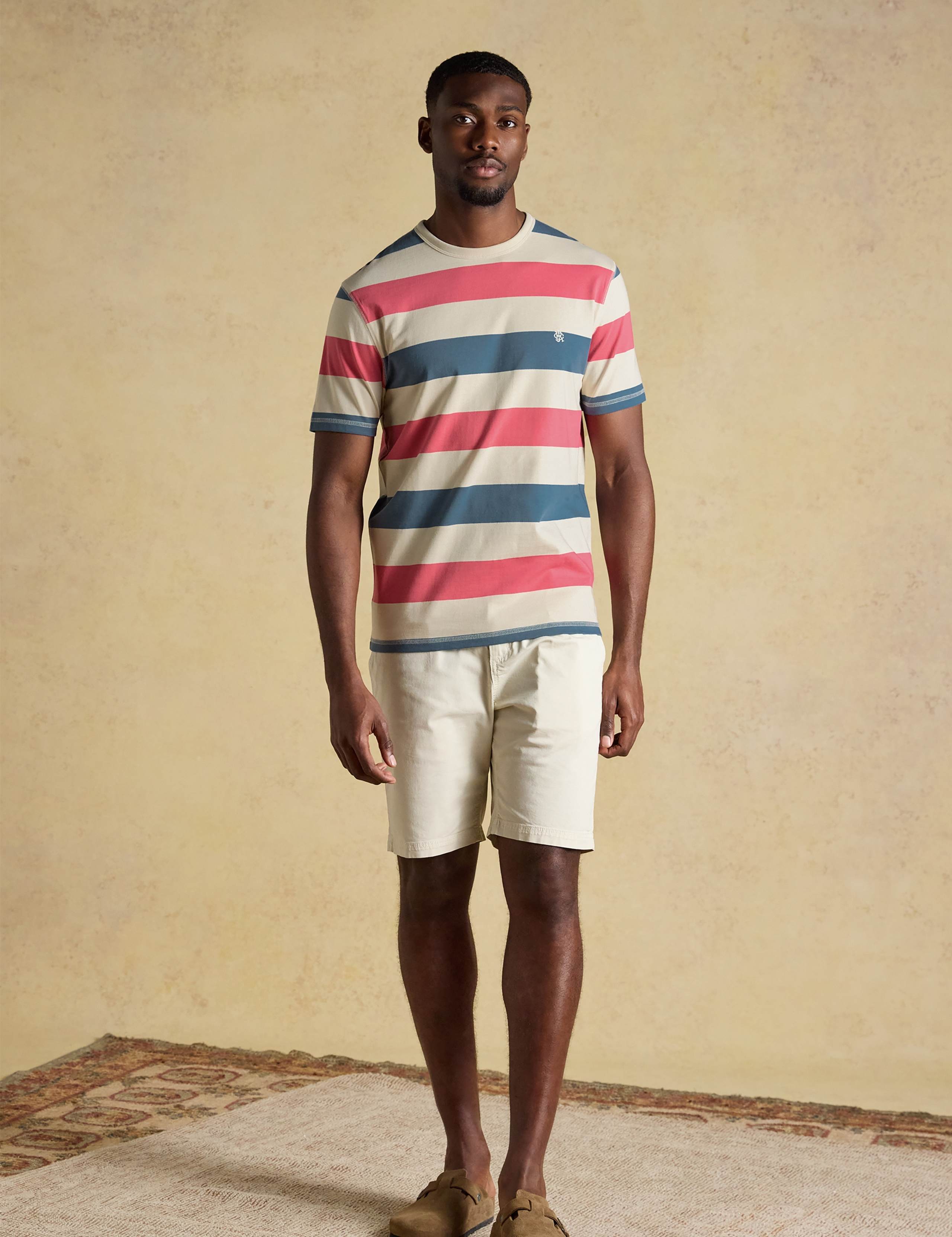 Pure Cotton Striped Crew Neck T-Shirt 4 of 8