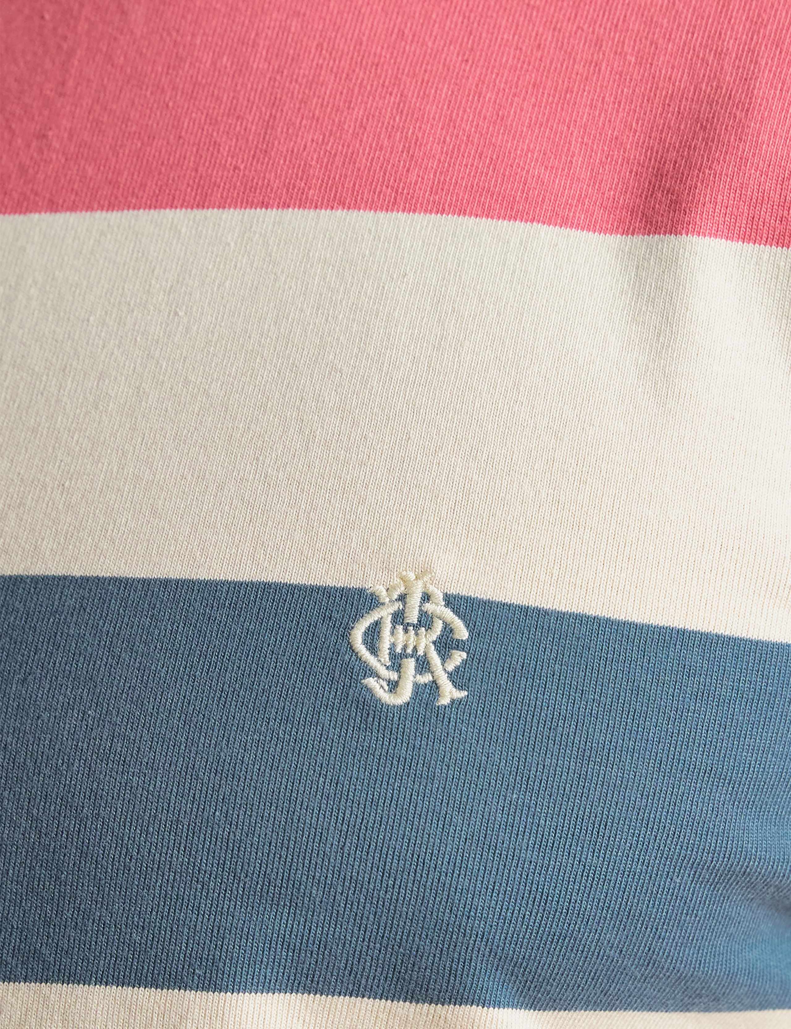 Pure Cotton Striped Crew Neck T-Shirt 8 of 8