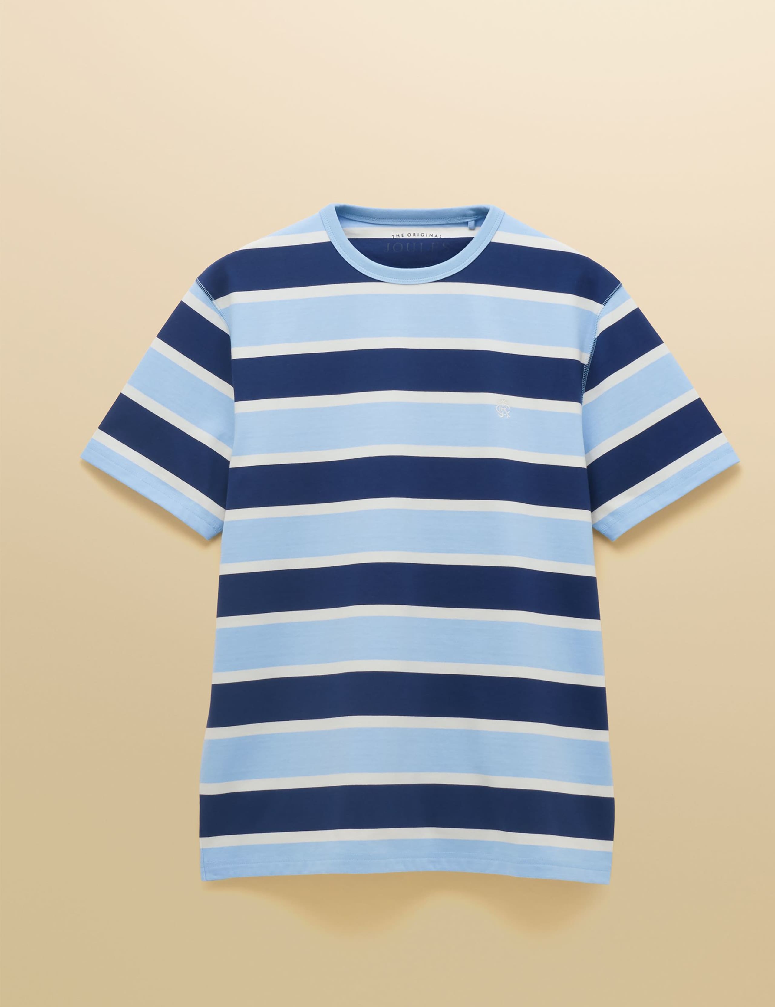 Pure Cotton Striped Crew Neck T-Shirt 2 of 10